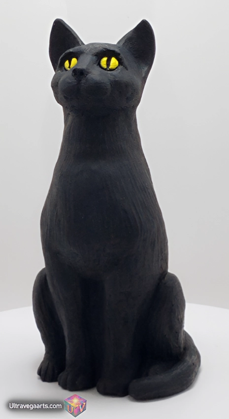 Black Cat Sculpture
