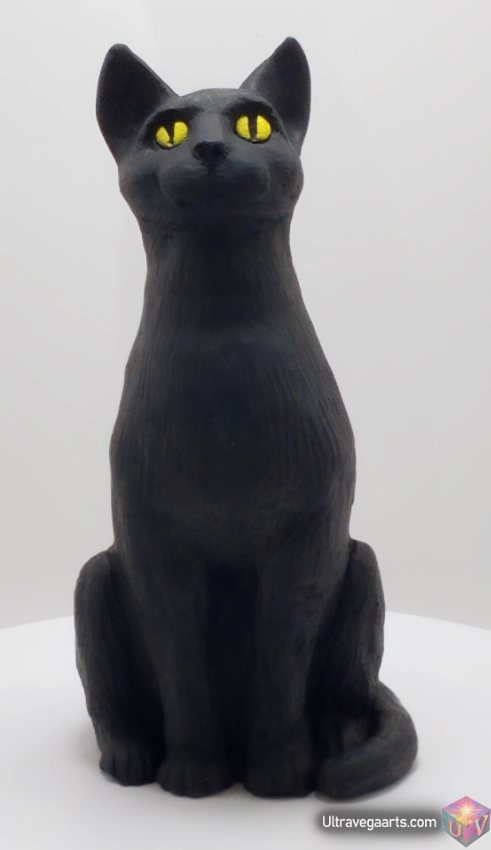 Black Cat Sculpture