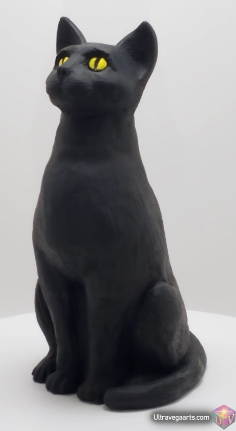Black Cat Sculpture