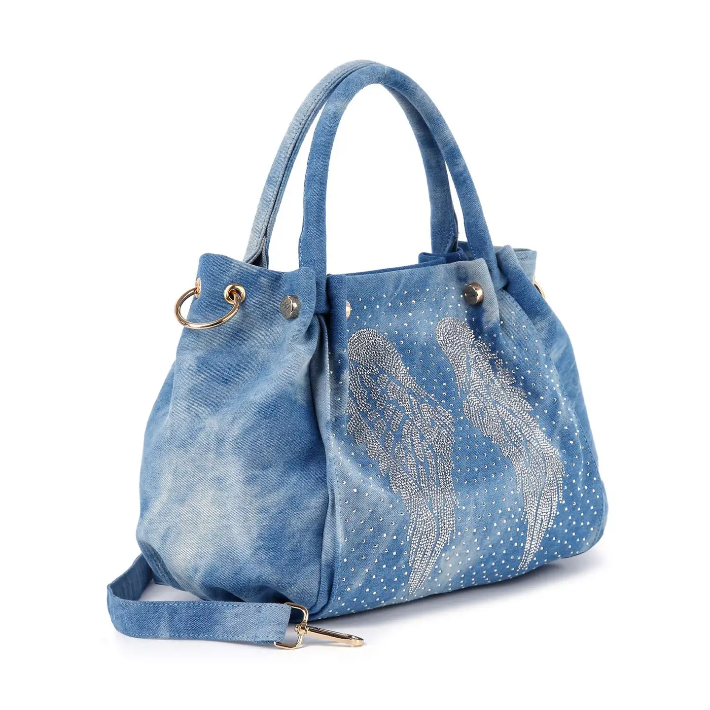 Sparkling Wing Design Fashion Handbag