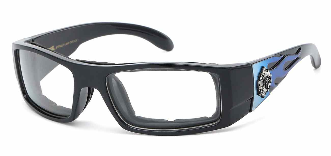 Flame Clear Padded Goggles 
