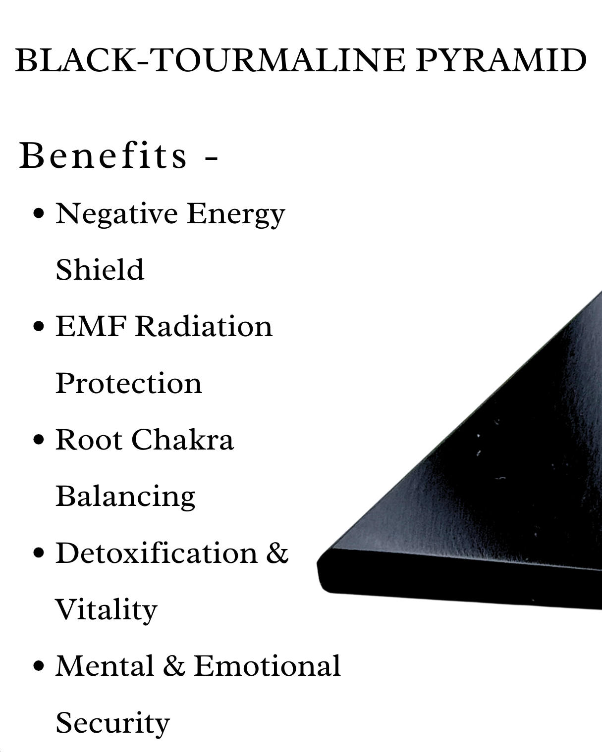 Black Tourmaline Pyramid