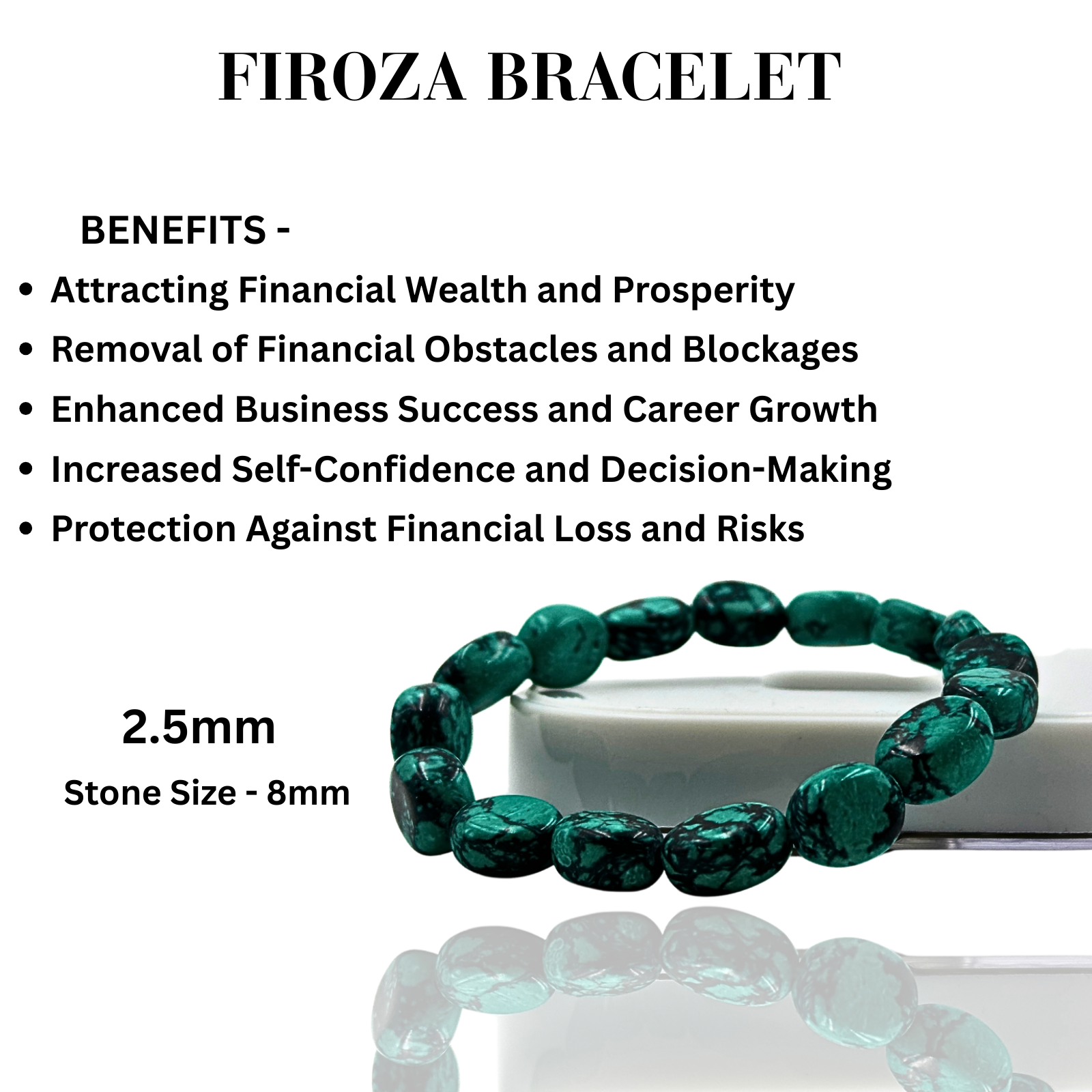 Firoza Wealth Bracelet (8mm)