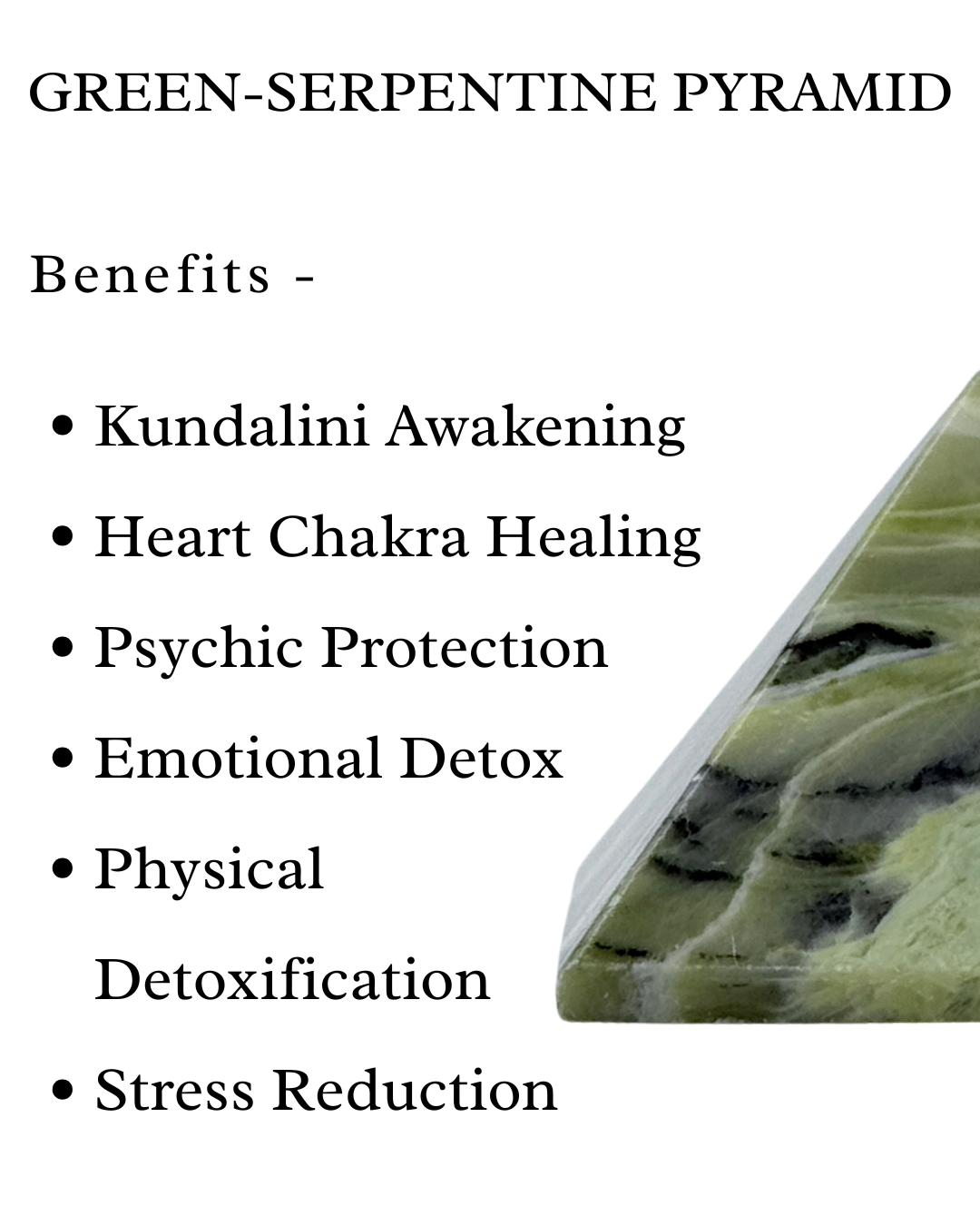 Green Serpentine Pyramid
