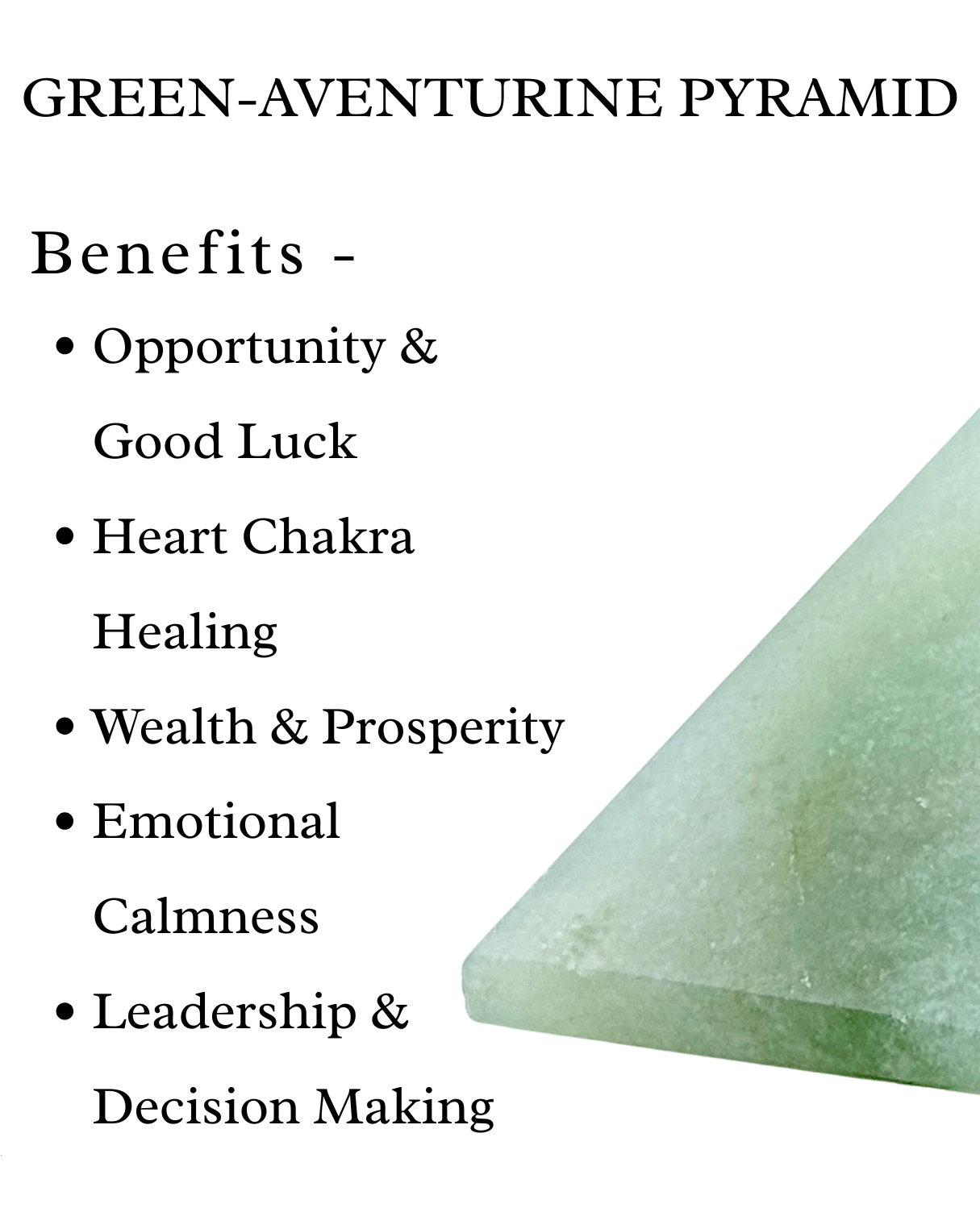 Green Aventurine Pyramid
