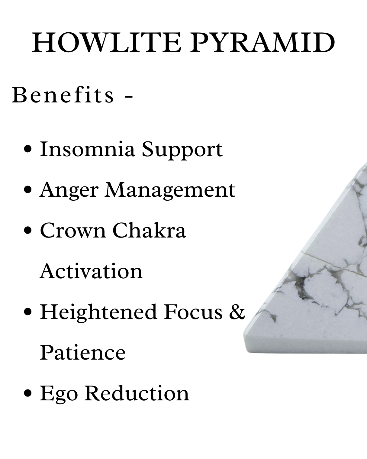 Howlite Pyramid