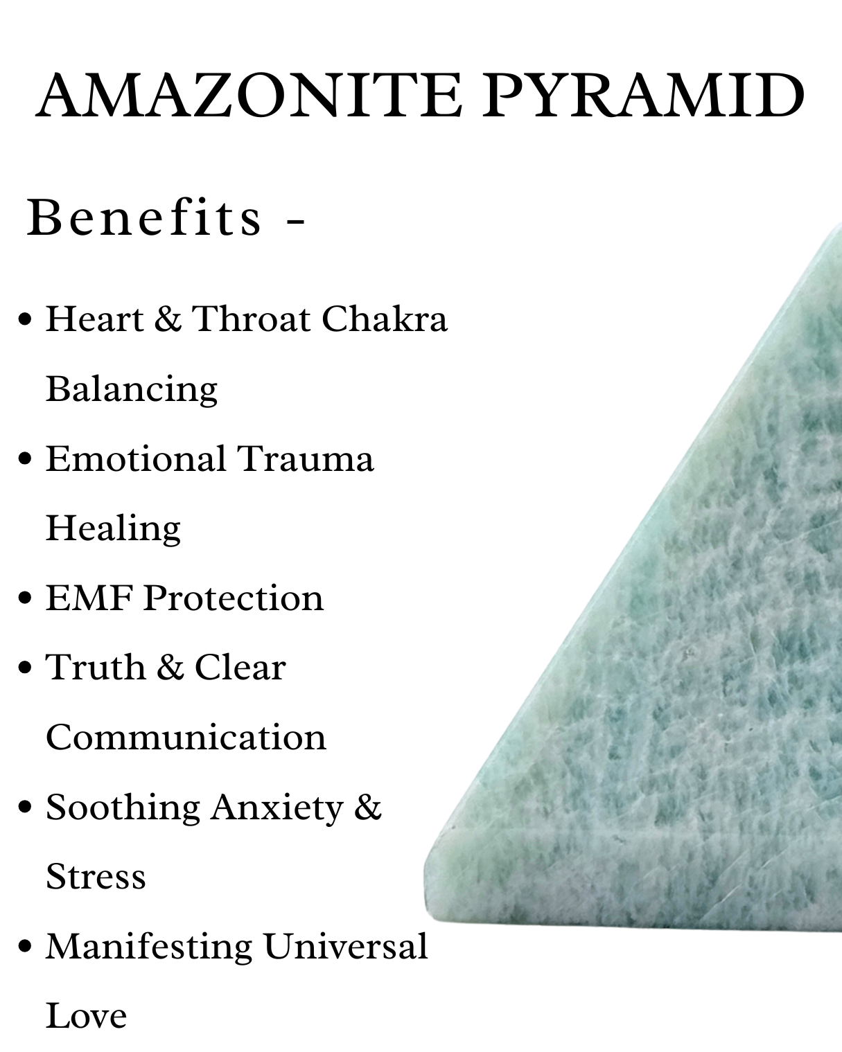 Natural Amazonite Pyramid