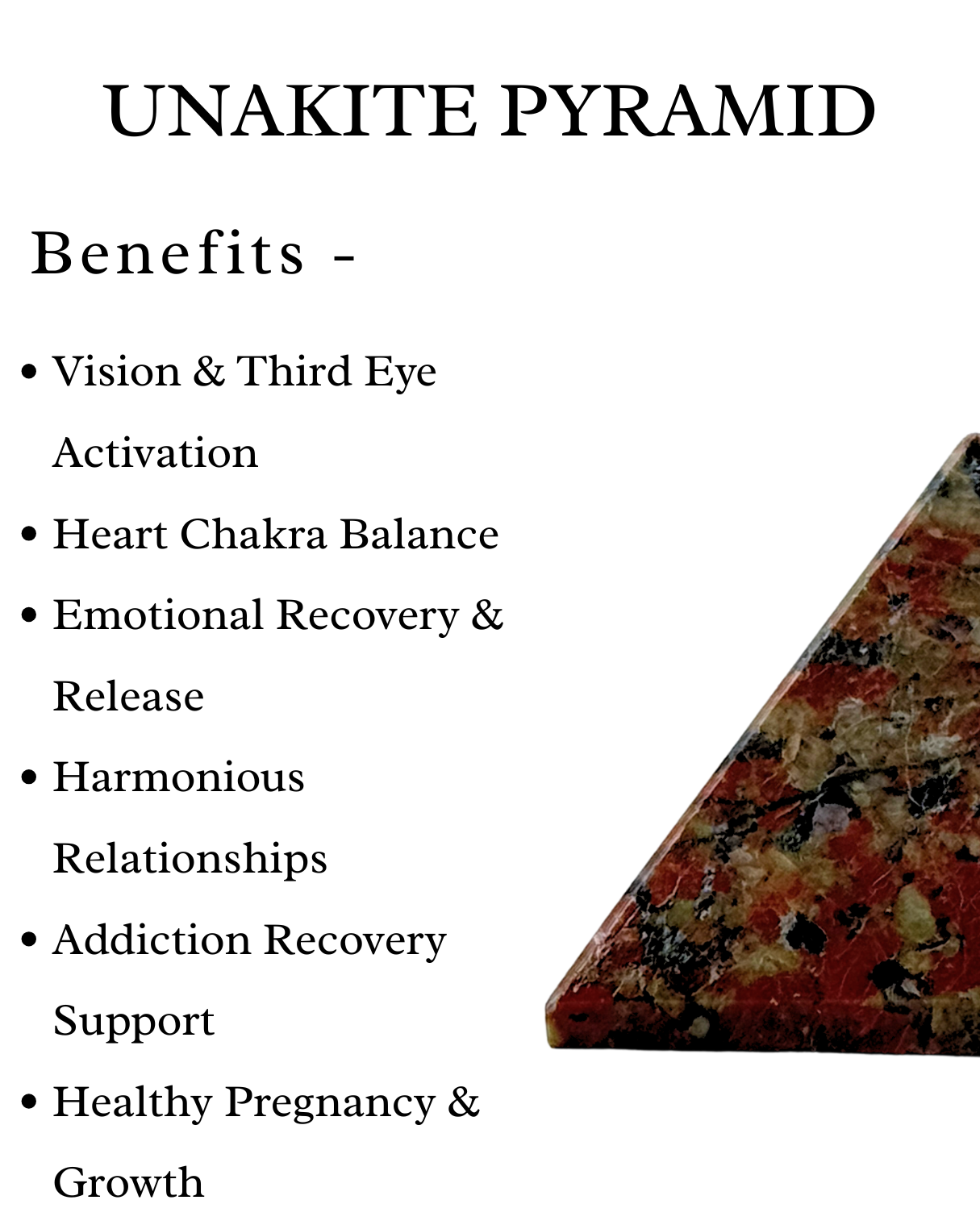 Unakite Pyramid