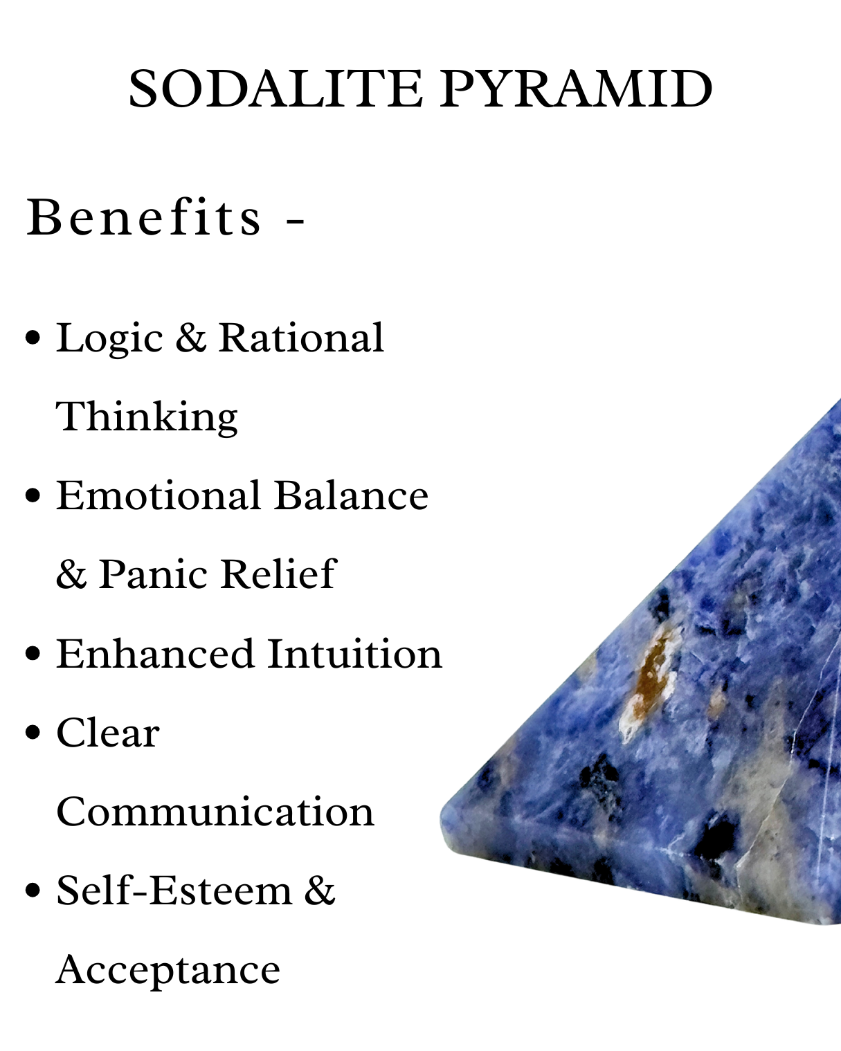 Sodalite Pyramid