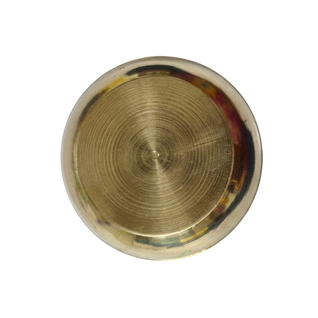 Hatekhori Brass Mana for Pooja | Brass Katha / Kunki for Lakshmi Puja | Traditional Rice Measuring Cup | 