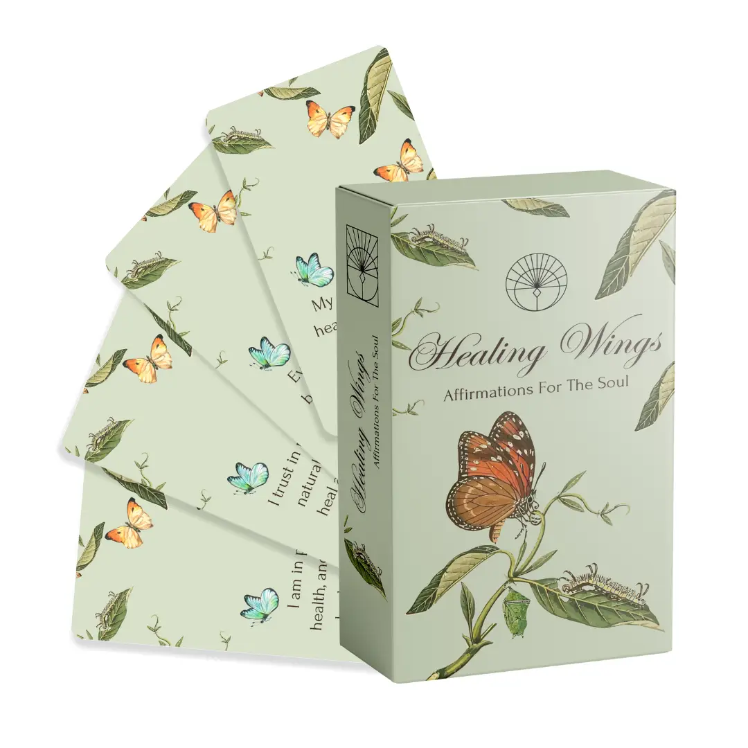 Affirmations Card Deck - Healing Wings | 5.5" X 3.5"