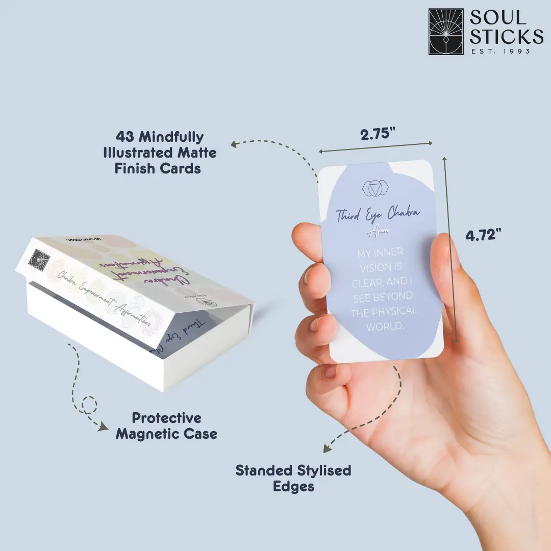 Affirmations Card Deck - Chakra Empowerment | 5.5" X 3.5"