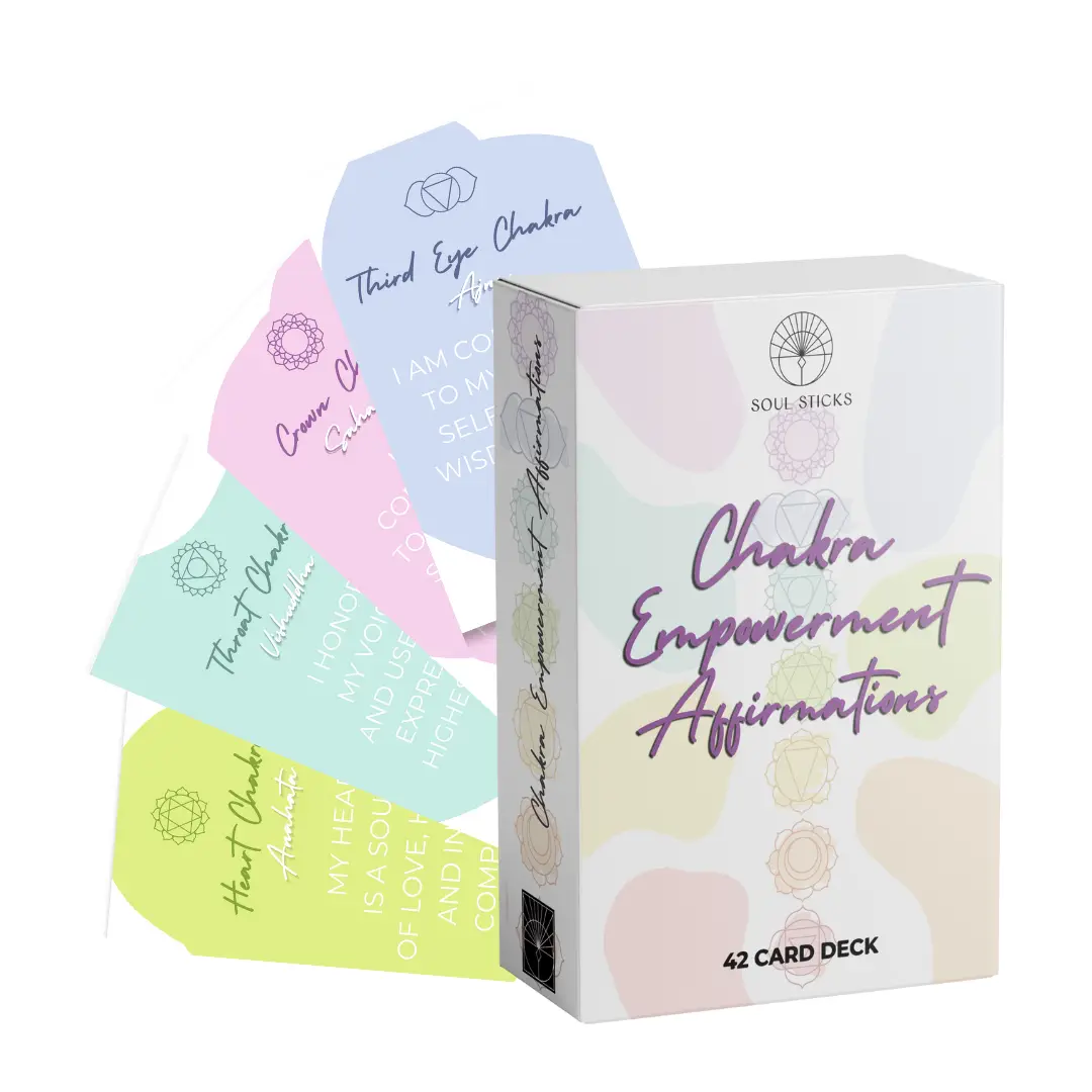Affirmations Card Deck - Chakra Empowerment | 5.5" X 3.5"
