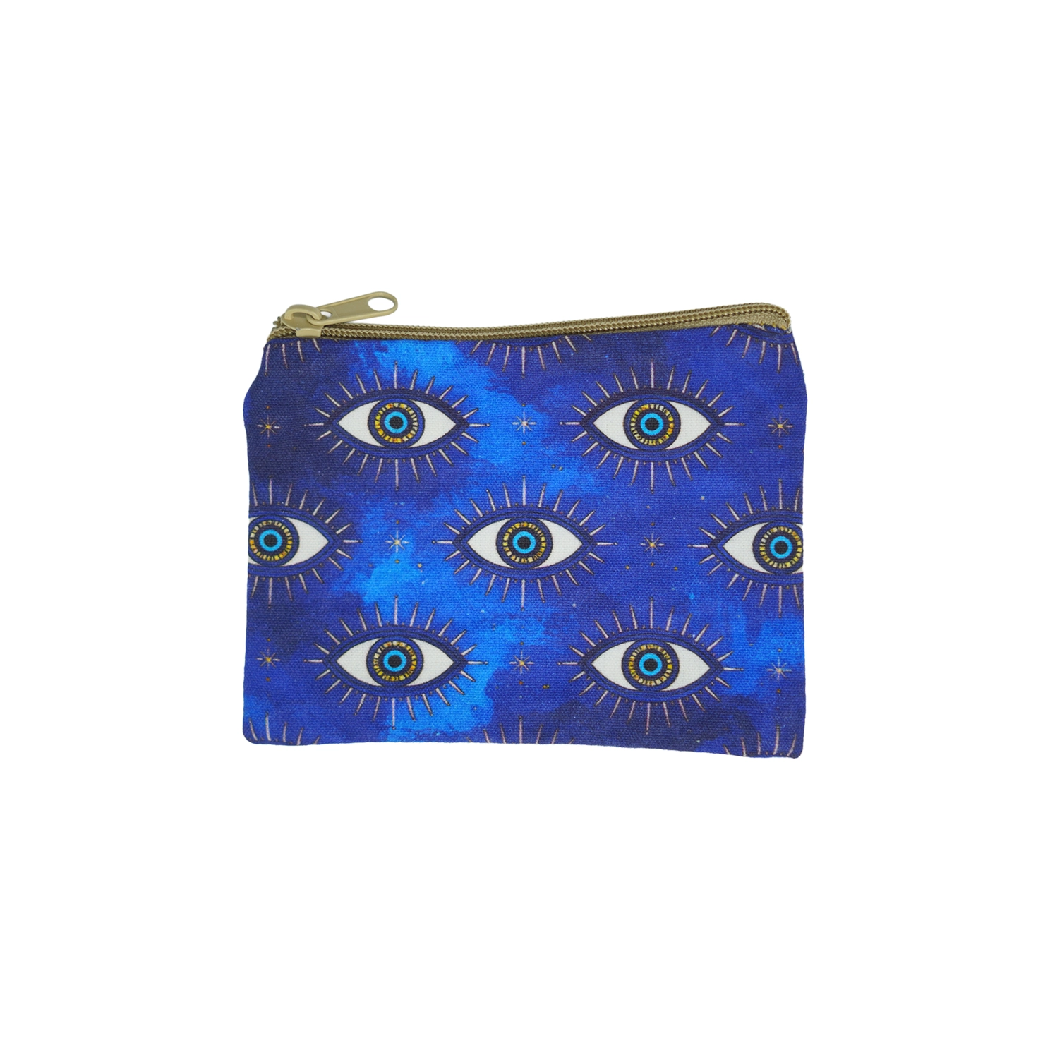 Cosmetic Purse - the Evil Eye Blue