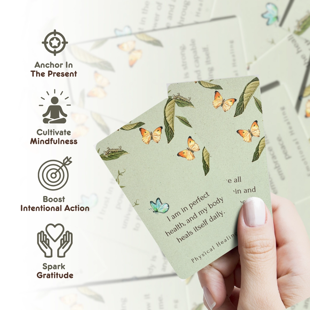 Affirmations Card Deck - Healing Wings | 5.5" X 3.5"