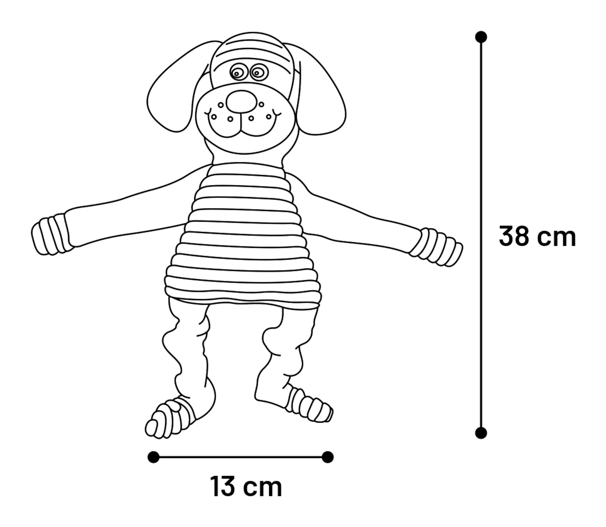 Speelgoed Sonay Hond Lichtbruin