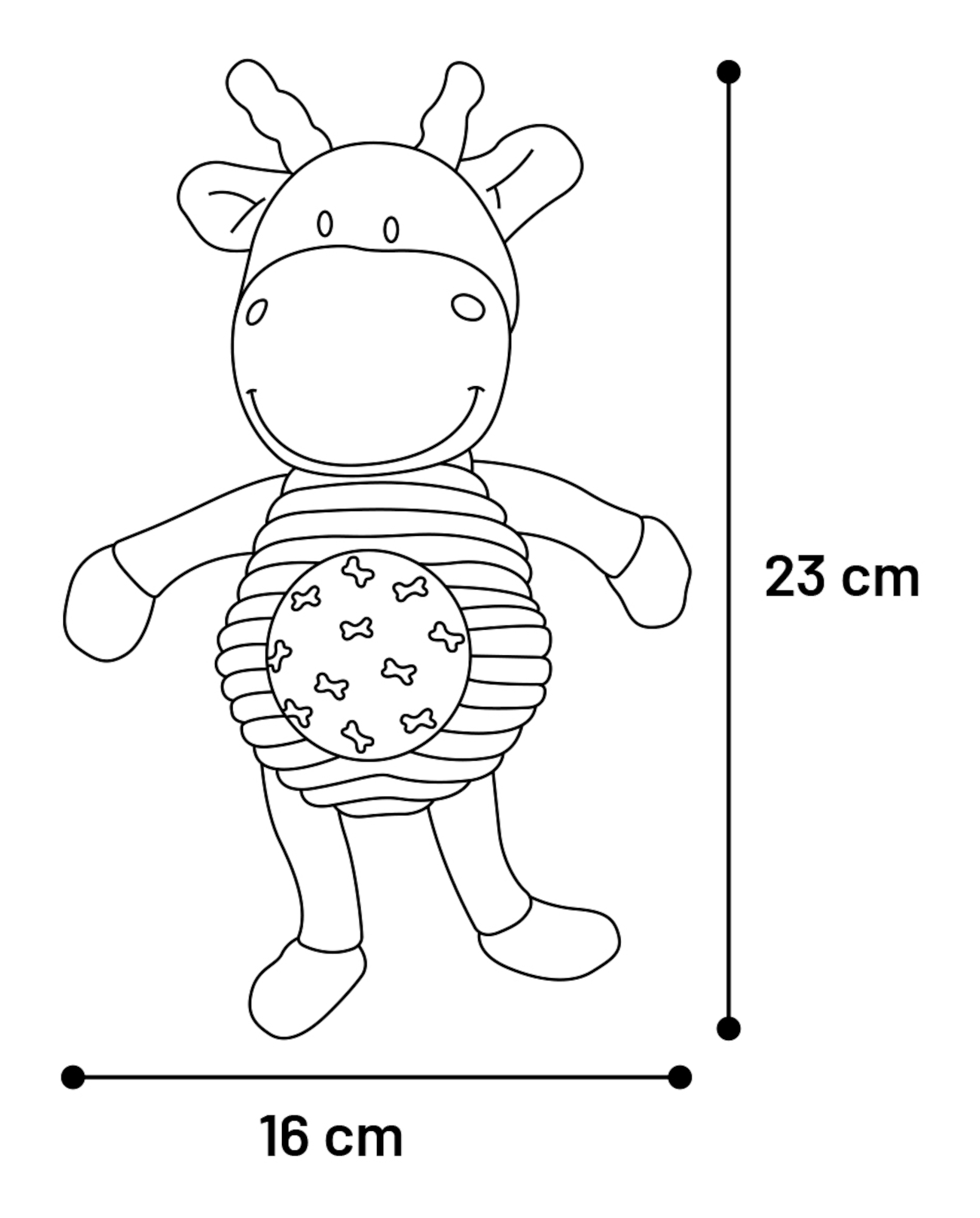 Speelgoed Polly Hert Meerkleurig