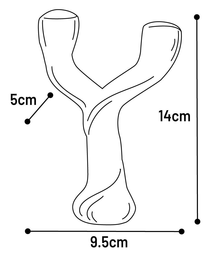 Speelgoed Nyl'o Wood Y-vorm met rundsmaak