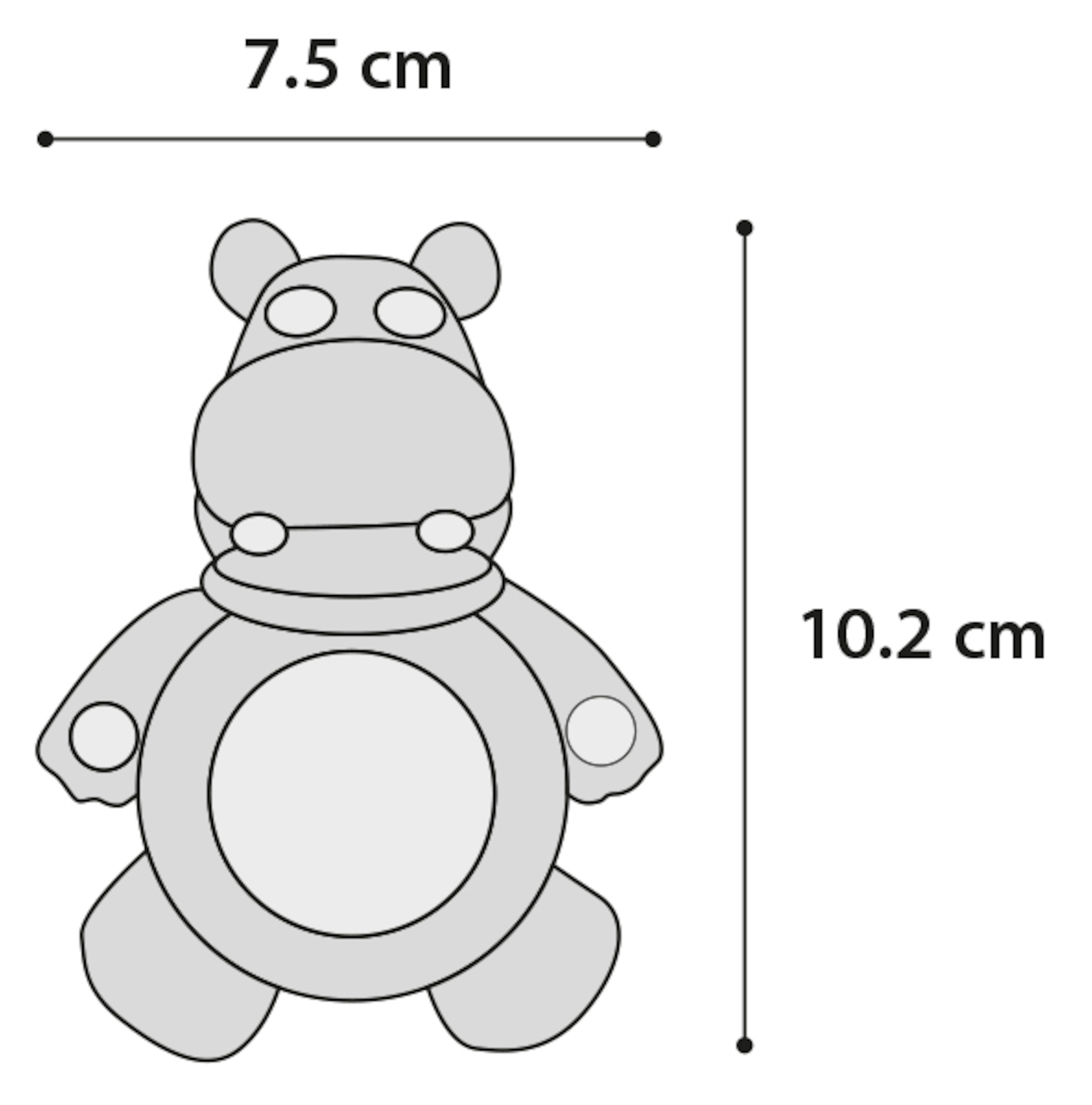 Speelgoed Puppy Loekie Nijlpaard met bal Lila
