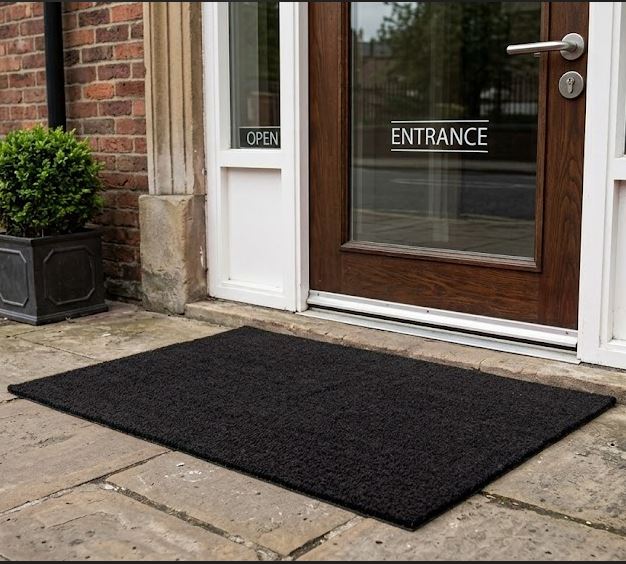 Black Doormat 100x100cm