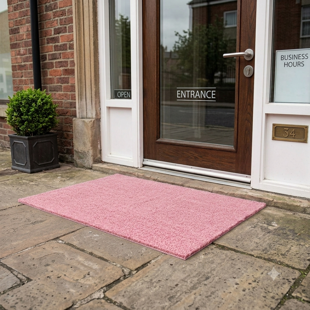 Baby Pink Doormat 100x100cm
