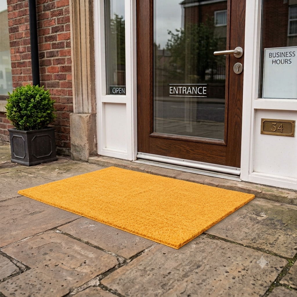 Orange Doormat 100x100cm