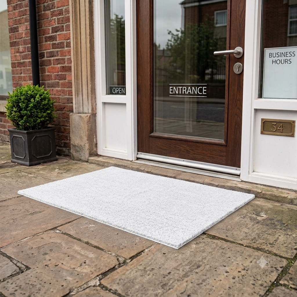 White Doormat 100x100cm