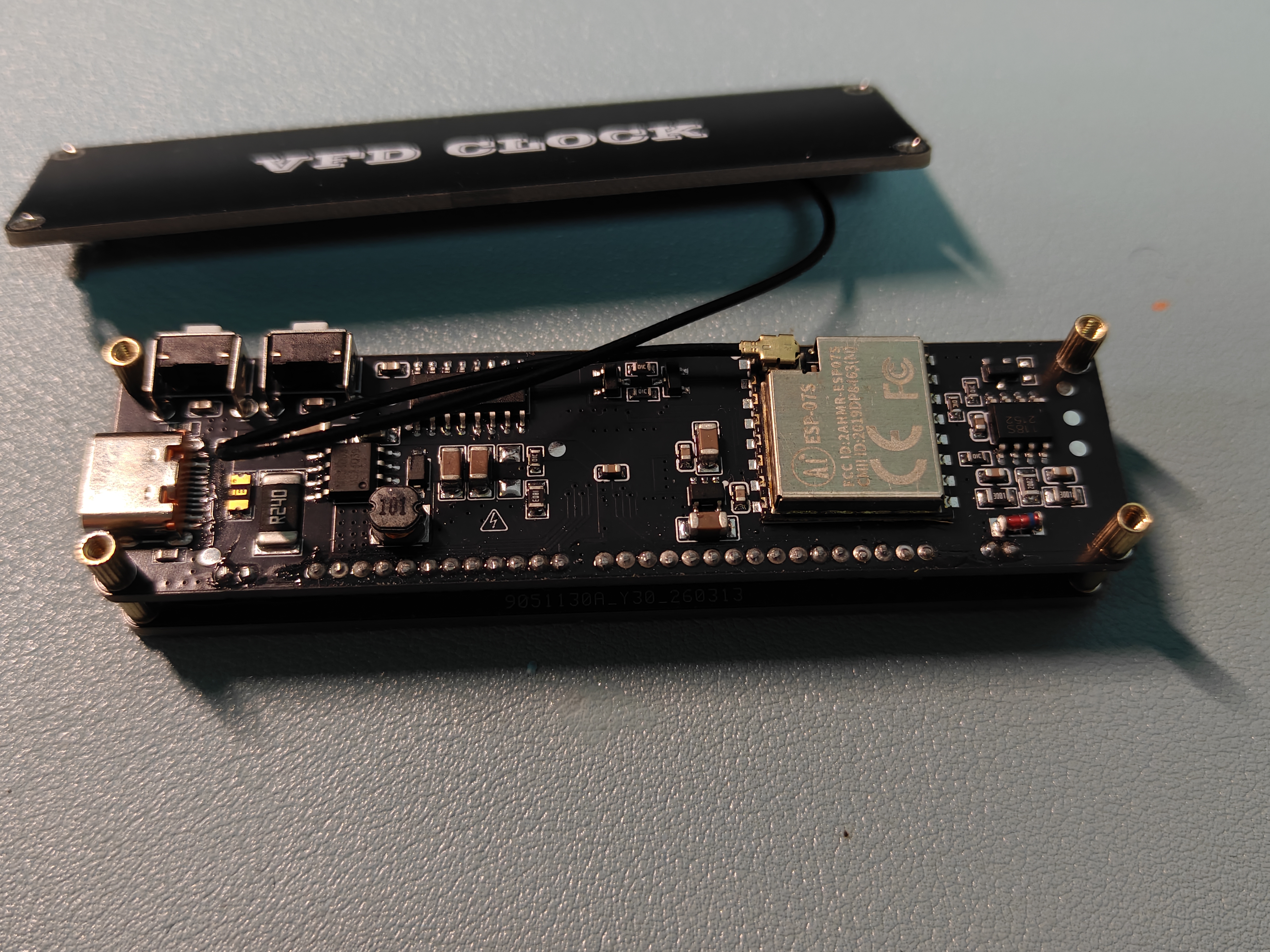 VFD Retro-Futuristic Clock