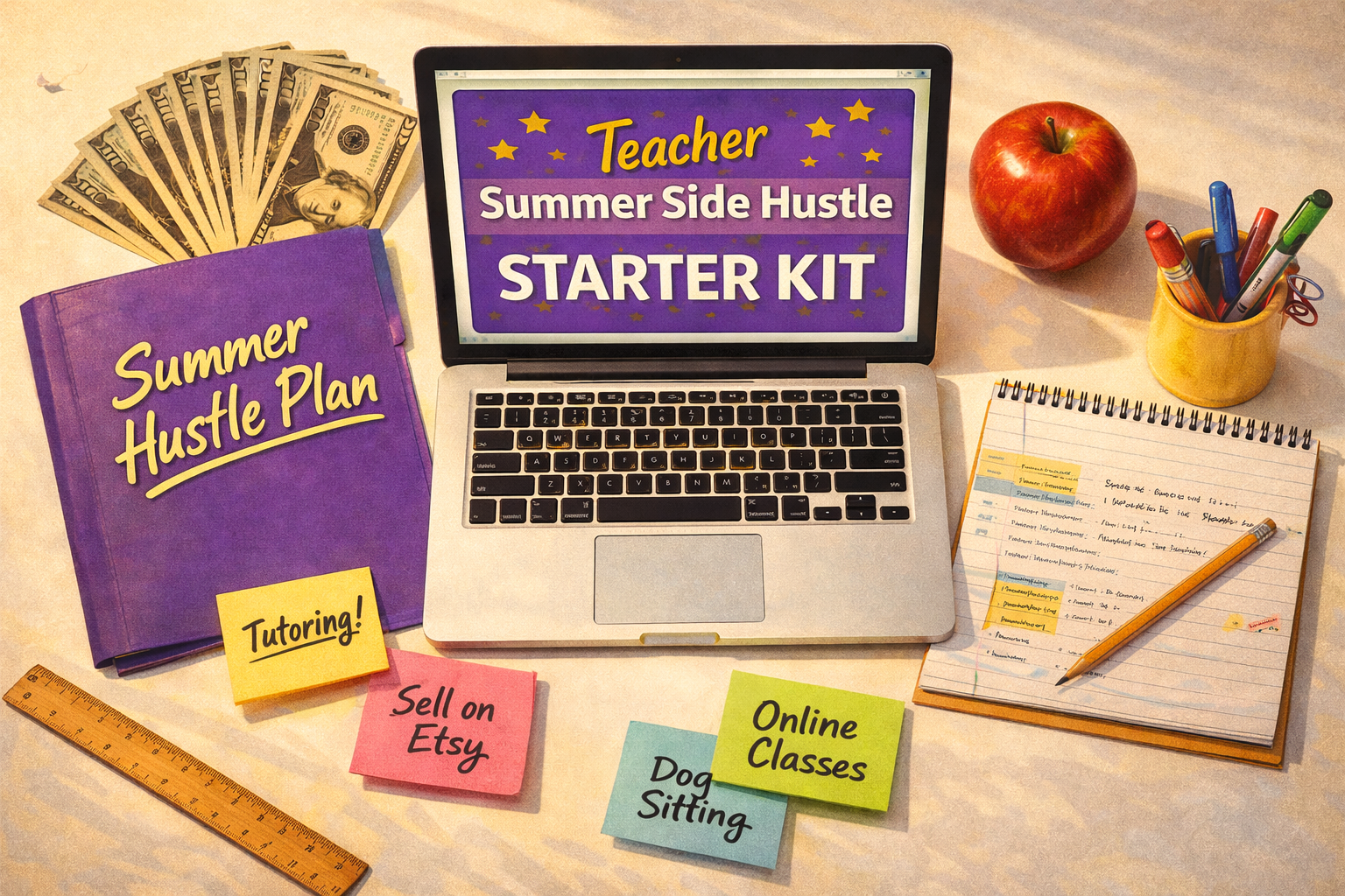 Teacher Summer Side Hustle Starter Kit — Turn Your Summer Break into a Real Income Building Season | Instant Digital Download