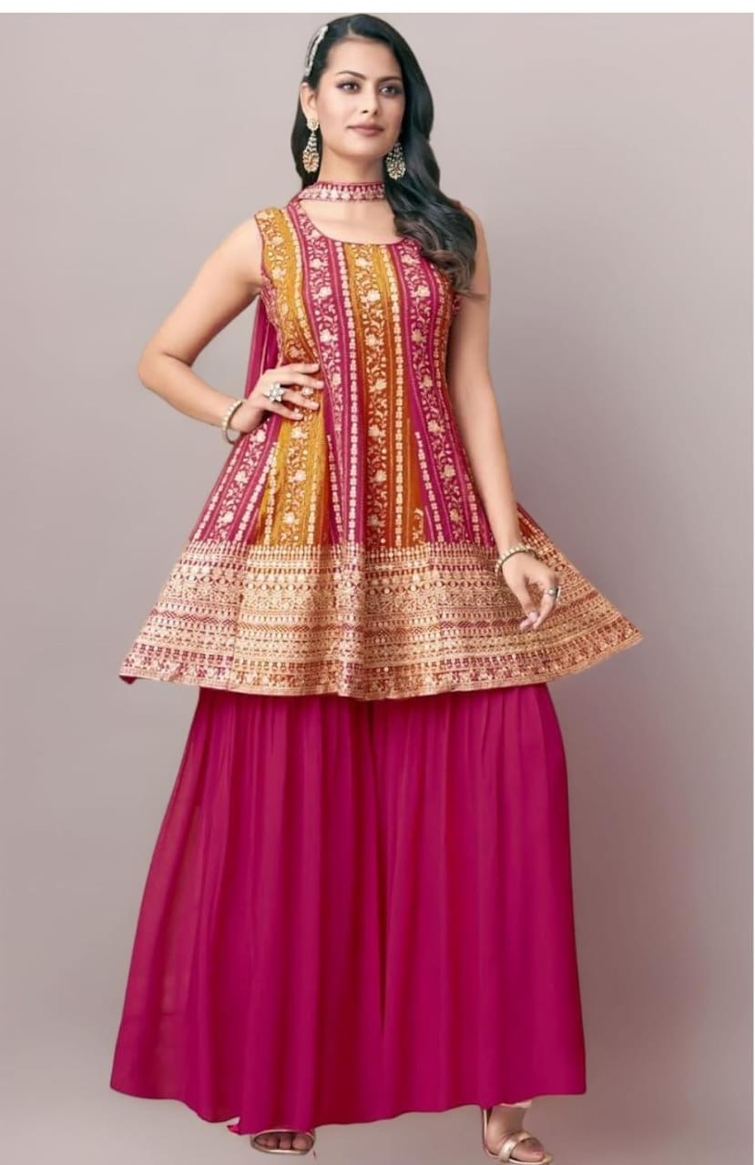 Ethnic Flared Kurta Set