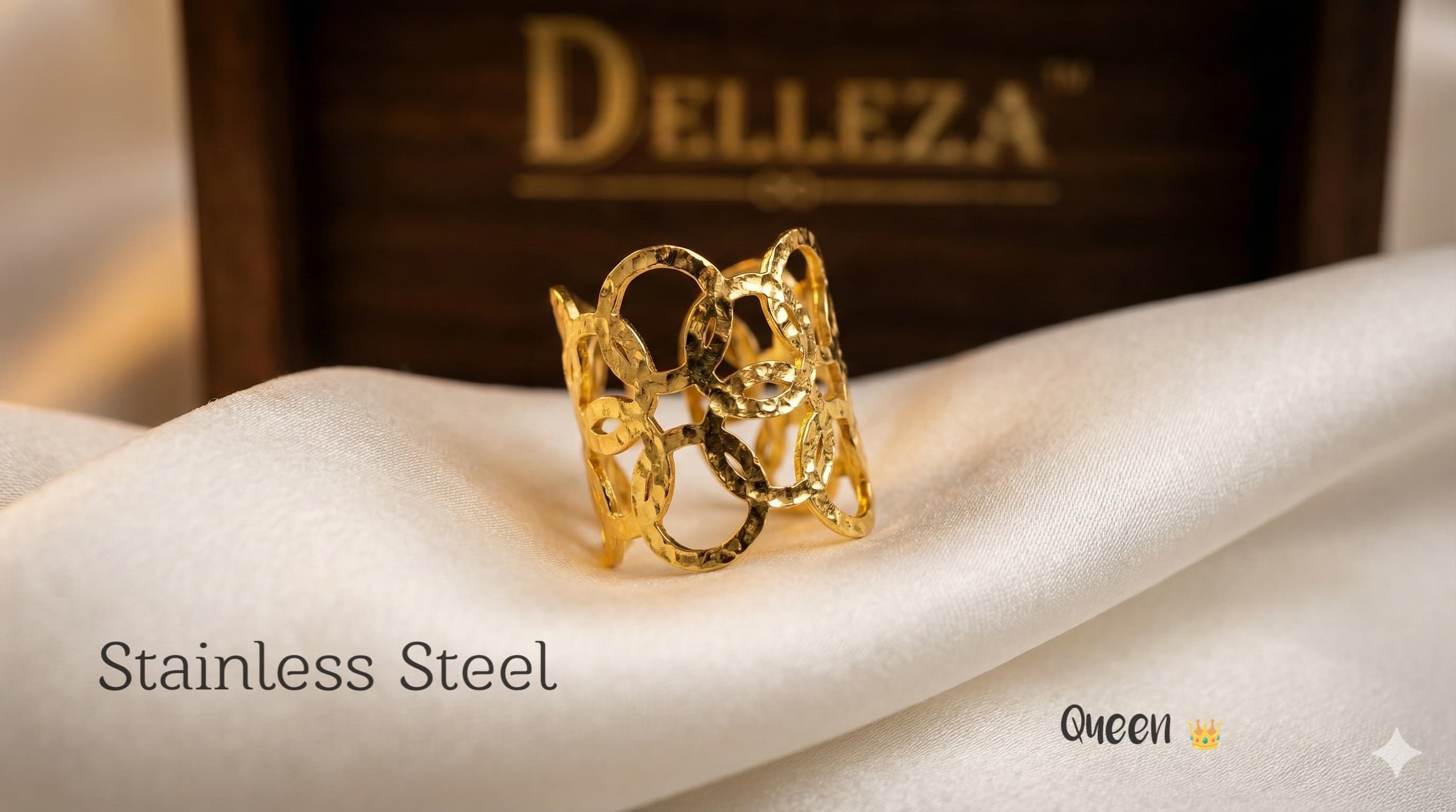 Gold Plated Stainless Steel Ring