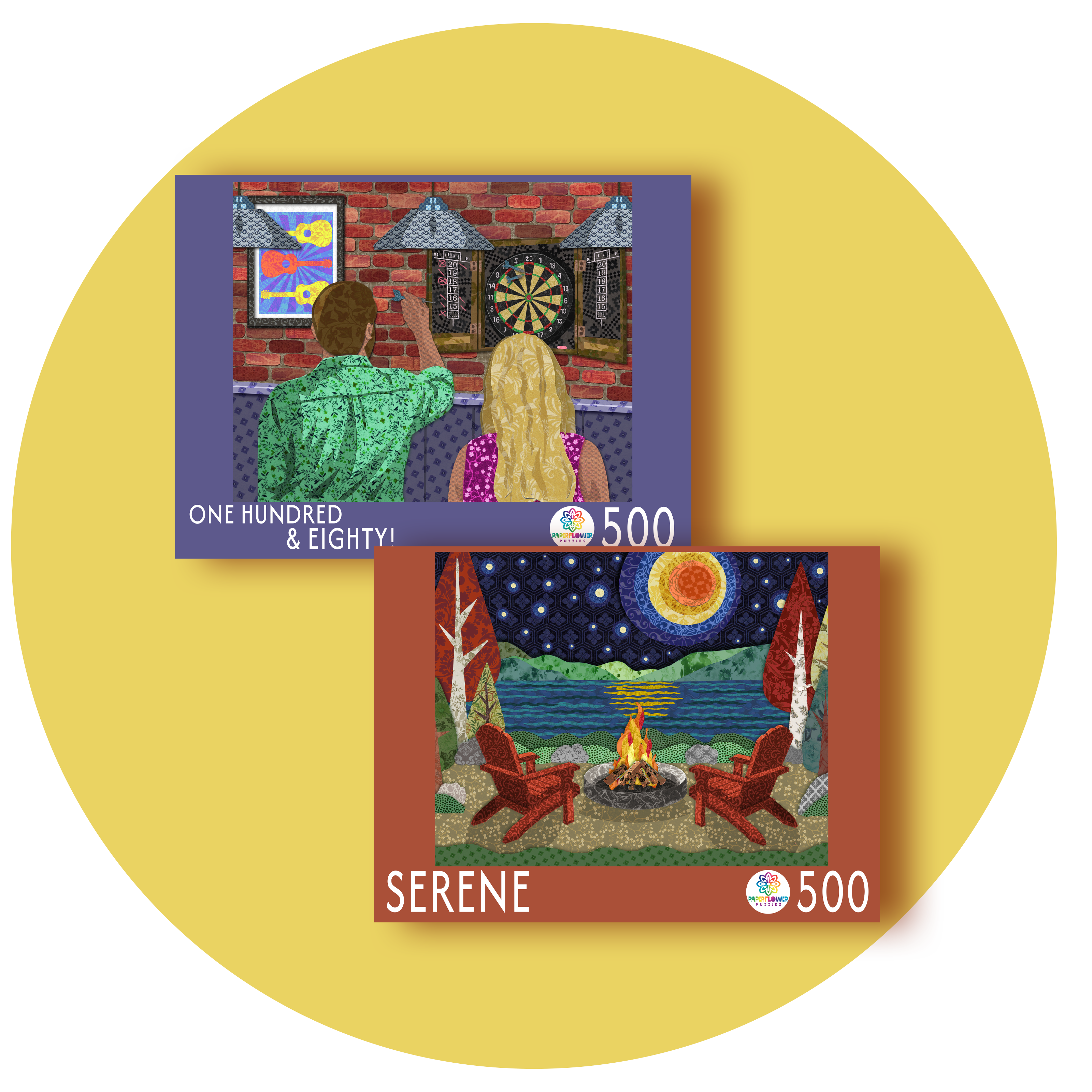 COMING SOON 500-piece bundle - "One Hundred & Eighty" and "Serene