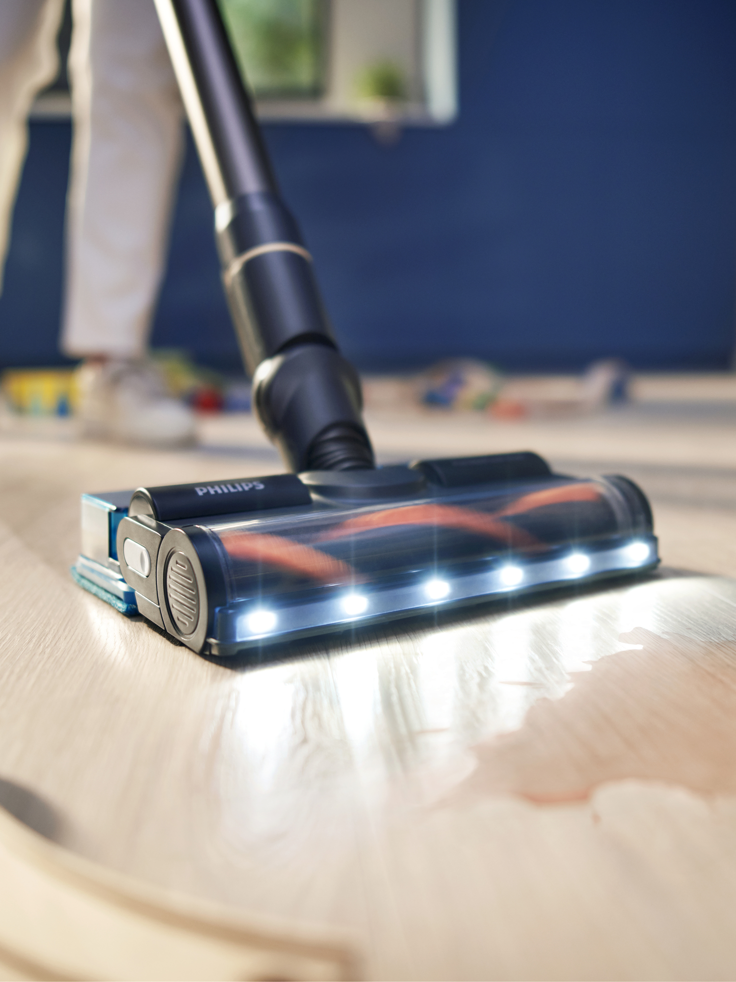 Philips 7000 series stick vacuum/electric broom Battery Dry&wet Cyclonic Bagless 0.6 L Black, Red 