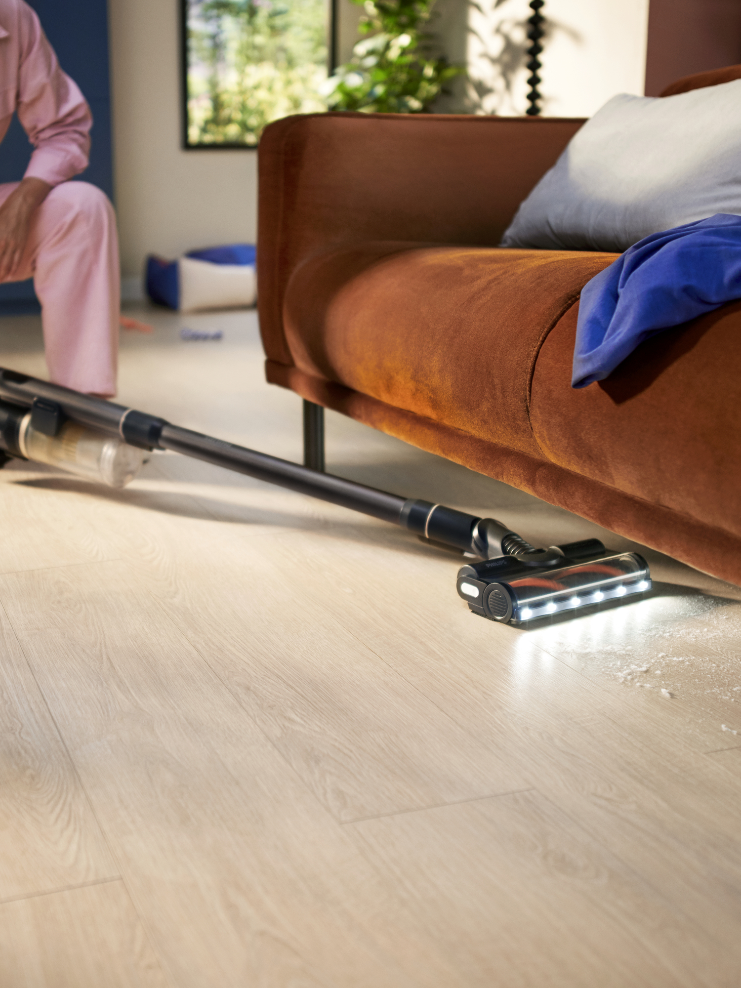 Philips 7000 series stick vacuum/electric broom Battery Dry&wet Cyclonic Bagless 0.6 L Black, Red 