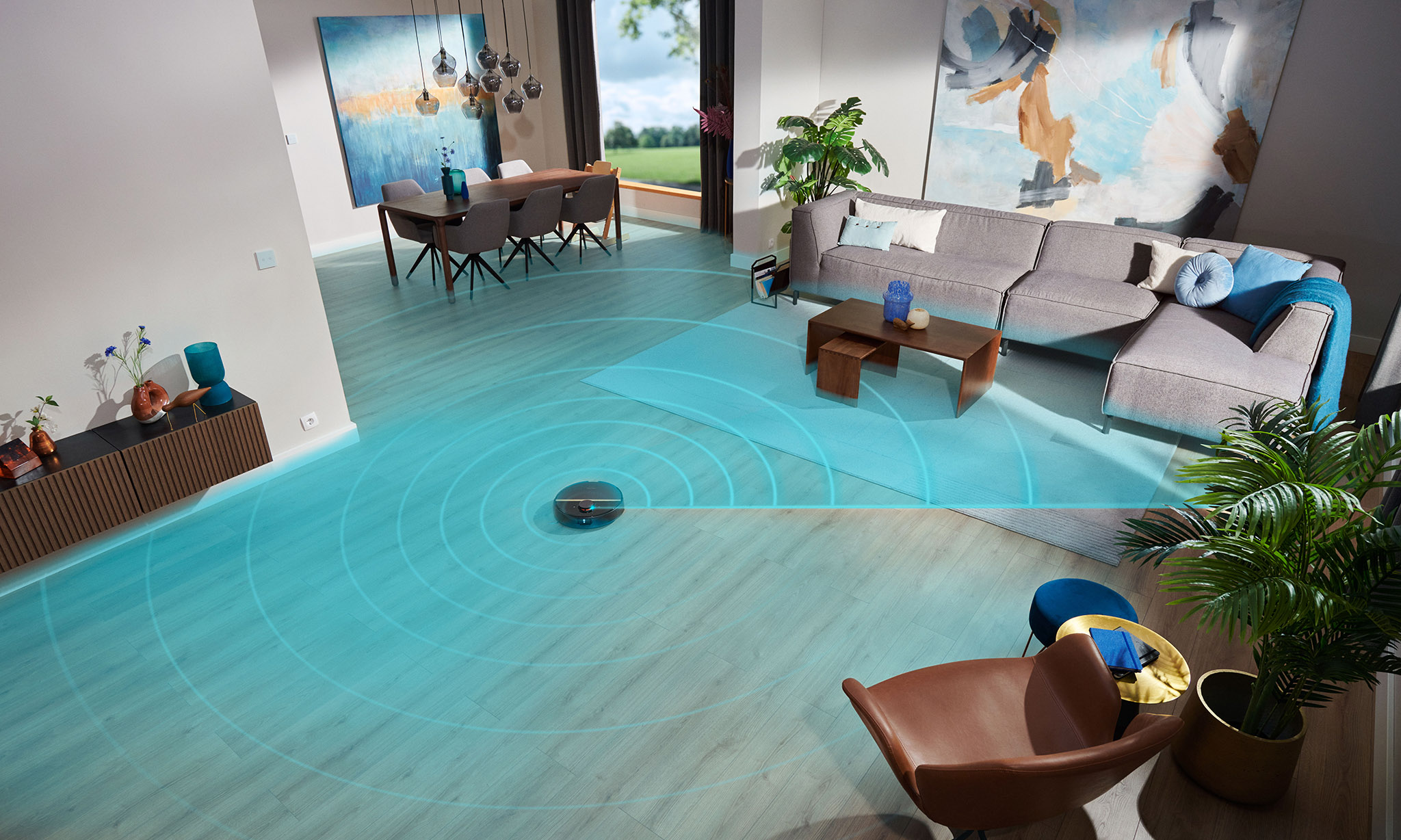 Philips HomeRun 7000 Series Aqua Vacuum and Mop Robot 