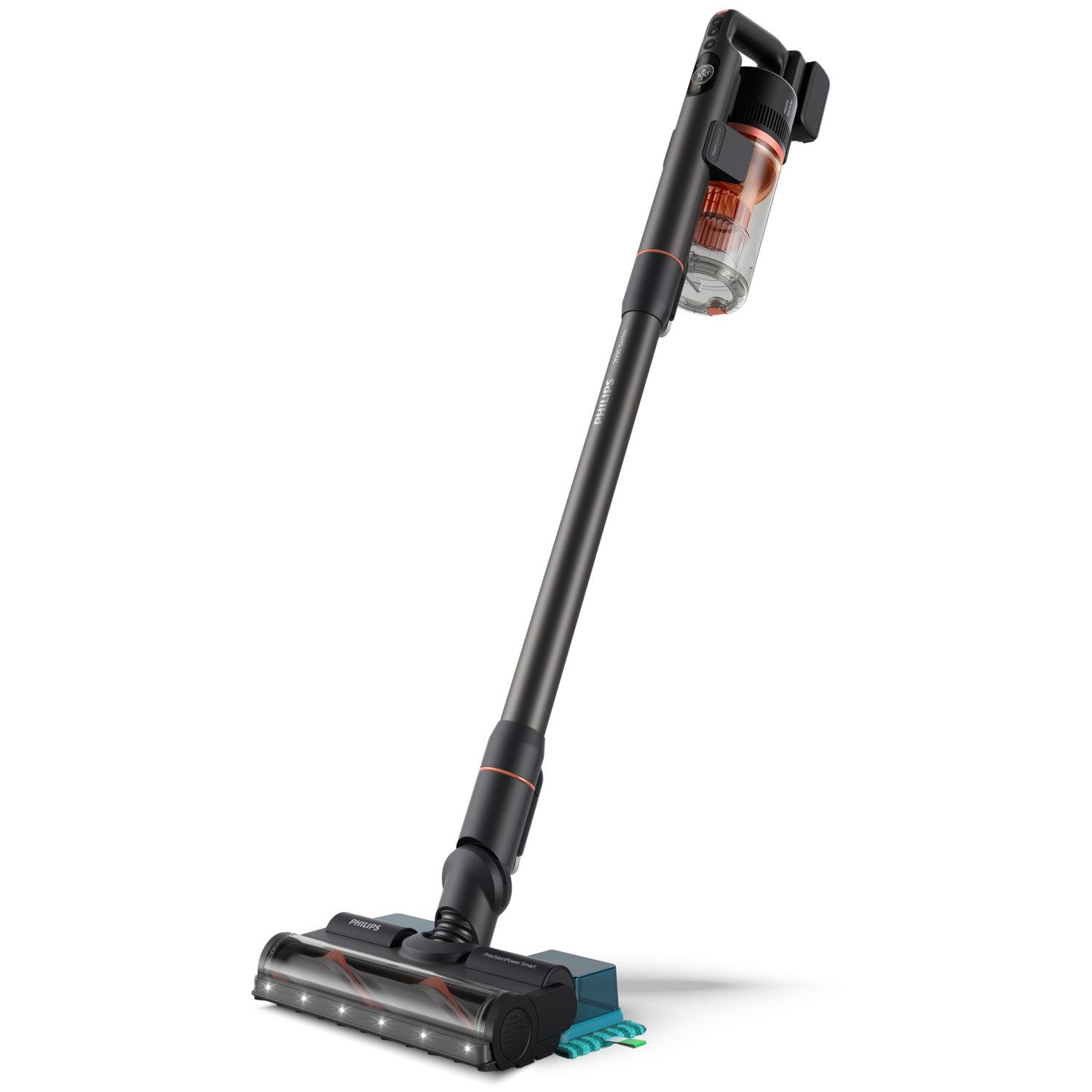 Philips 7000 series stick vacuum/electric broom Battery Dry&wet Cyclonic Bagless 0.6 L Black, Red 