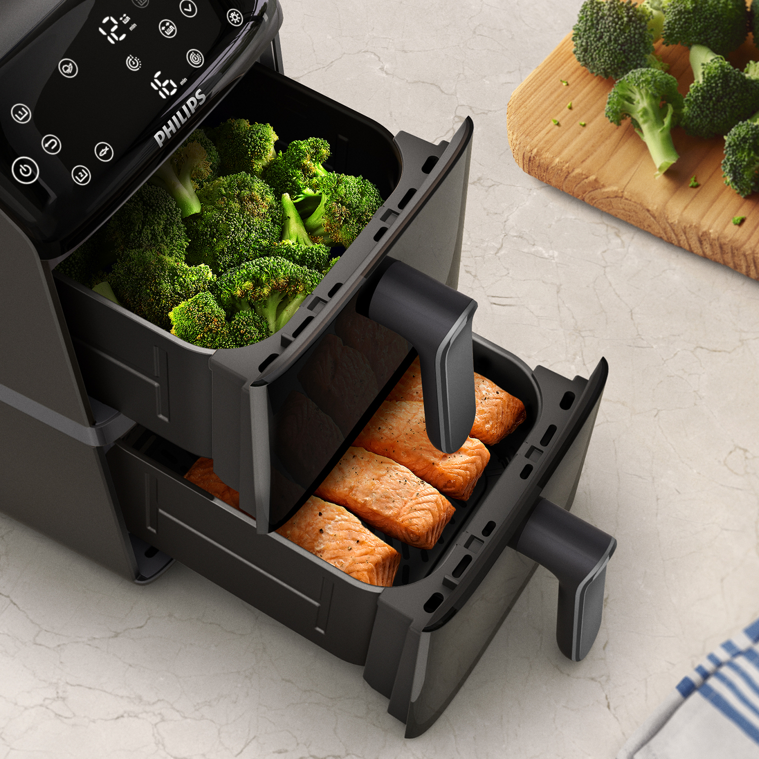 Philips 4000 Series Airfryer Stacked Dual Basket