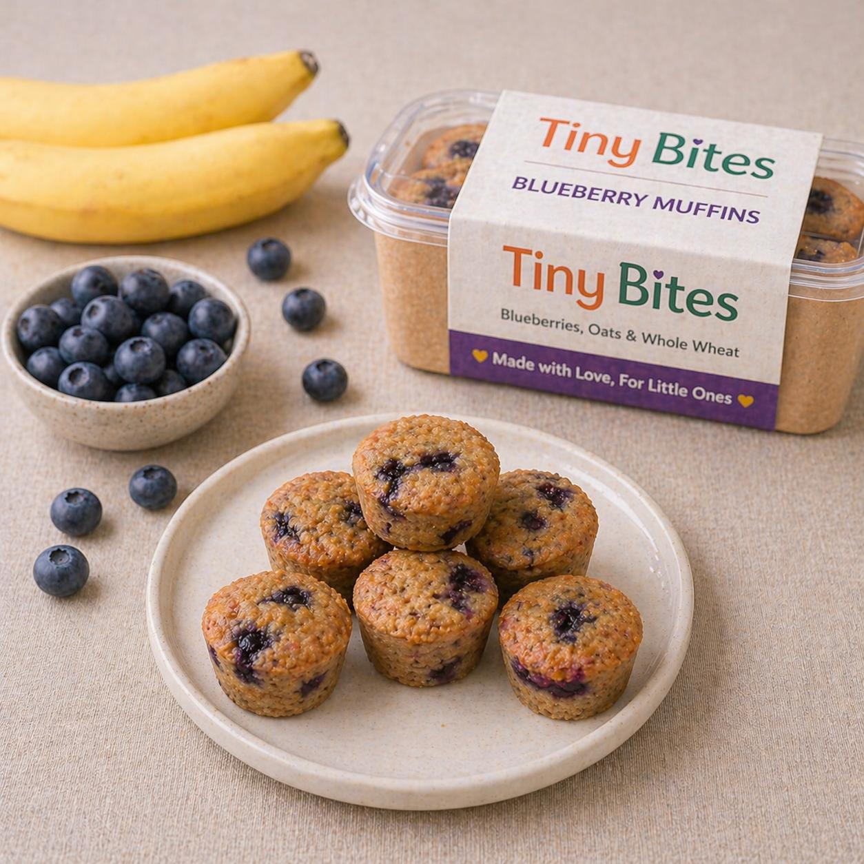 Blueberries & Banana Mini Muffins Bundle