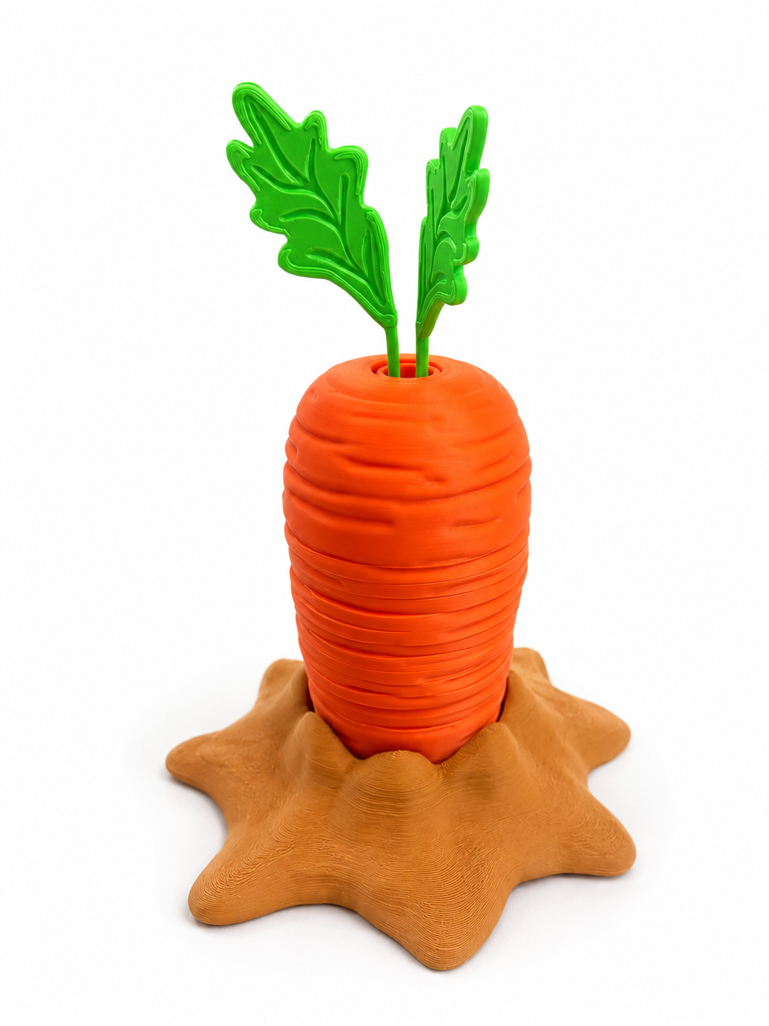 Carrot Shaped Coasters with Leaf Top