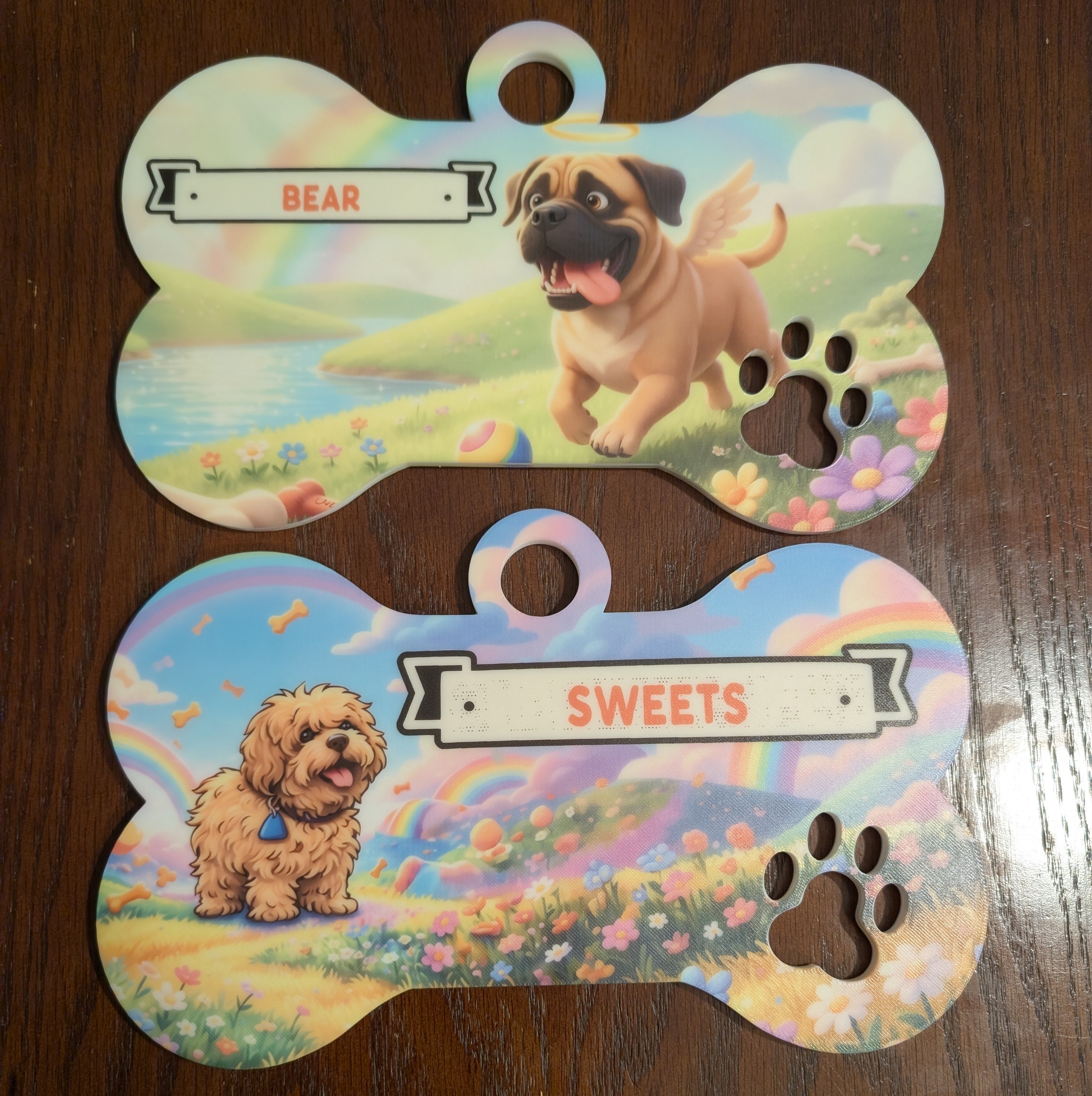 Personalized Dog Bone Name Tags