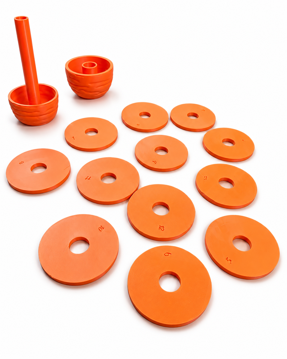 Carrot Shaped Coasters with Leaf Top