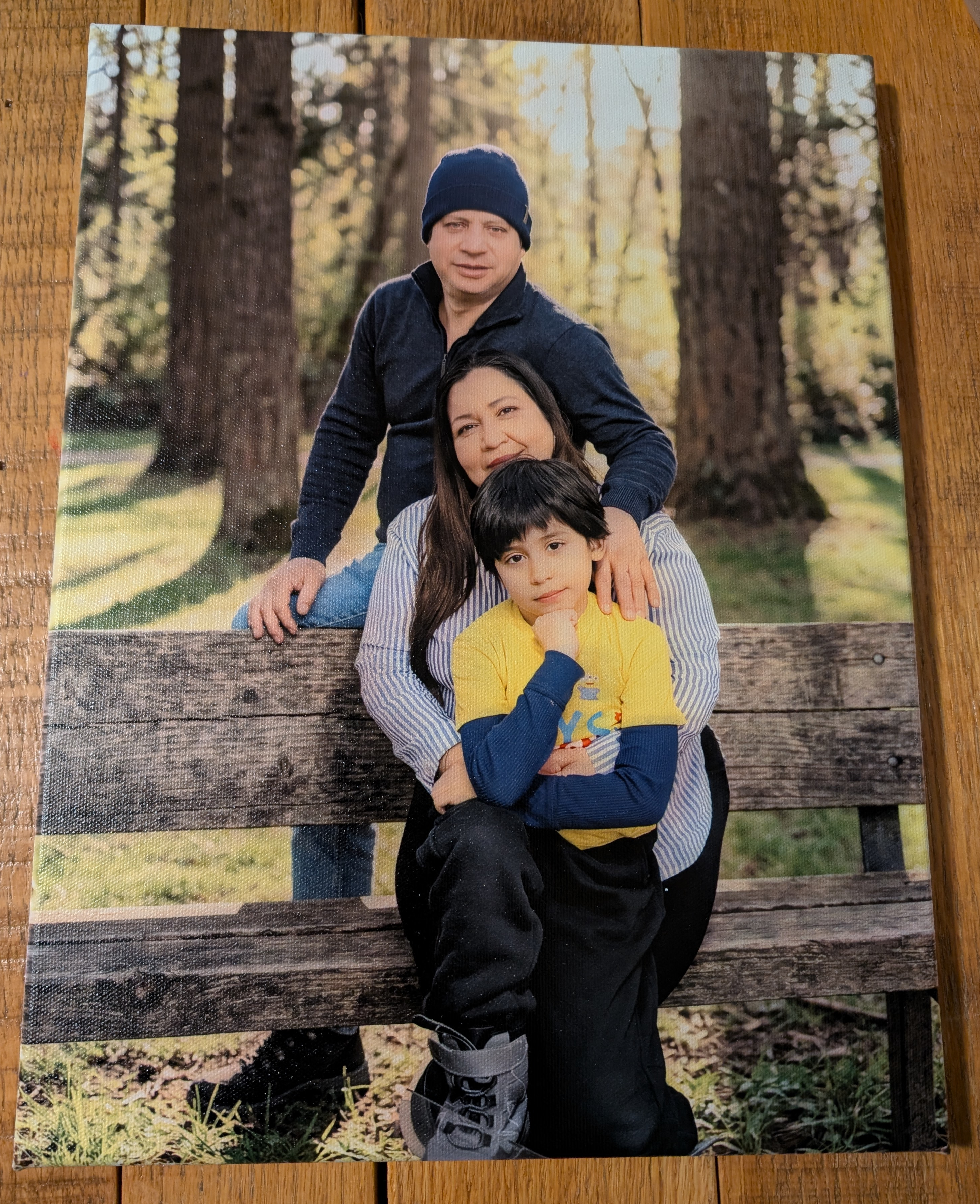 Custom Family Photo Canvas Print