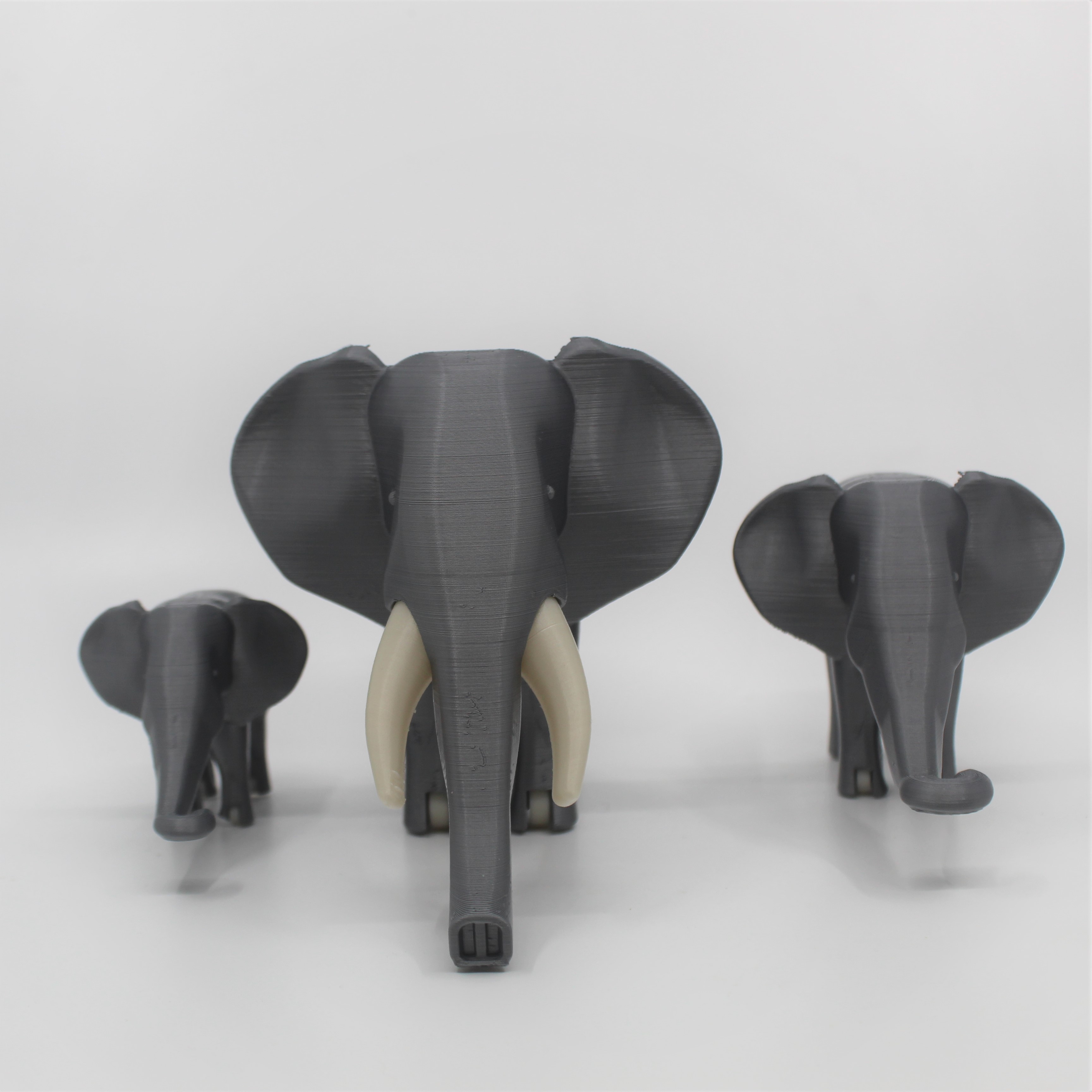 3D Printed Elephant Figurines