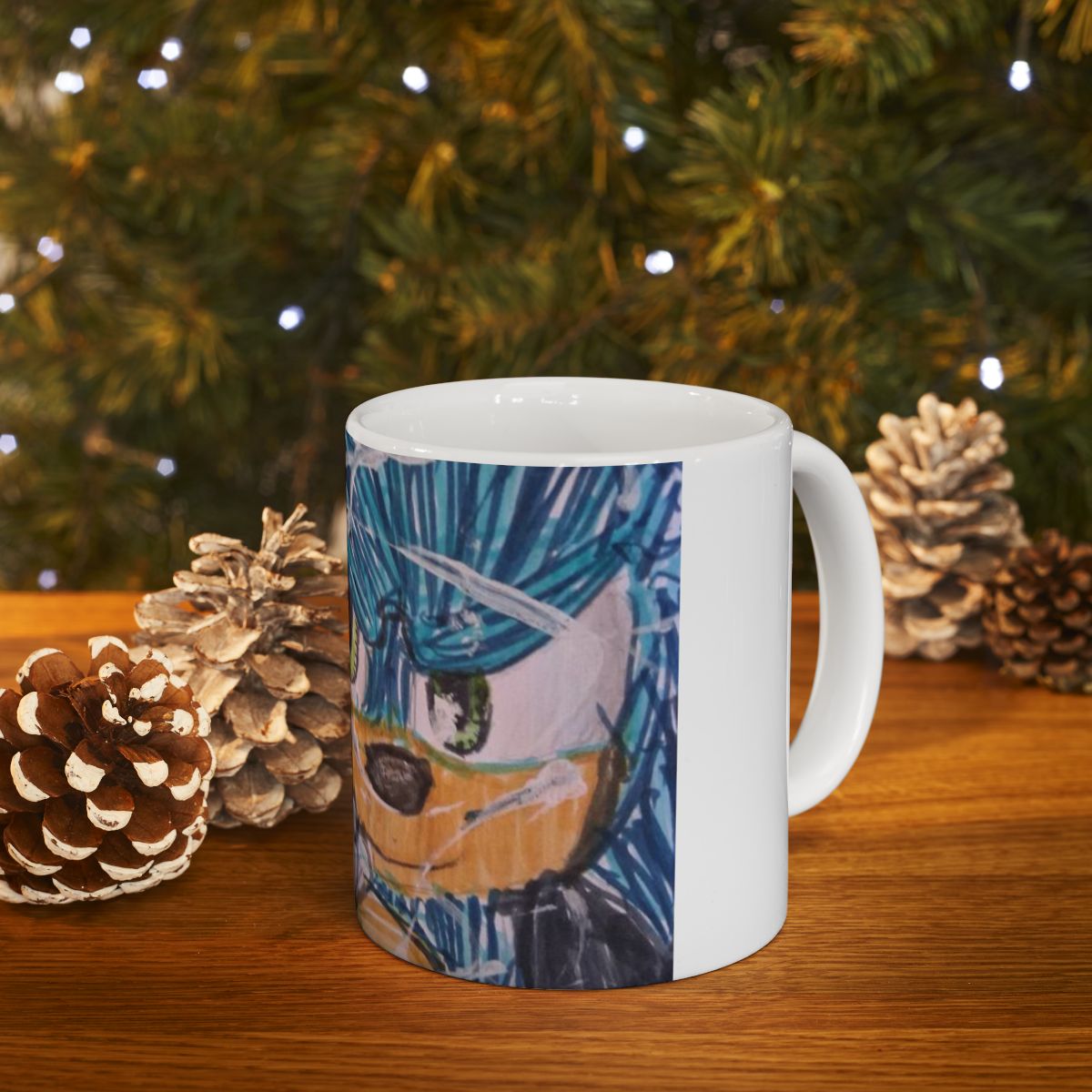 Sonic Cartoon White Mug