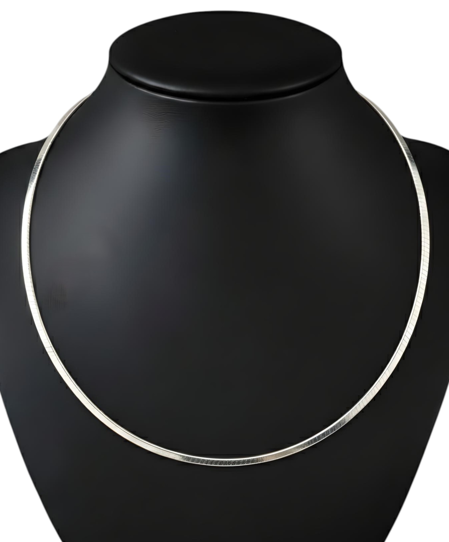 Pure 925 Sterling Silver Herringbone Choker Necklace for Women,Girl