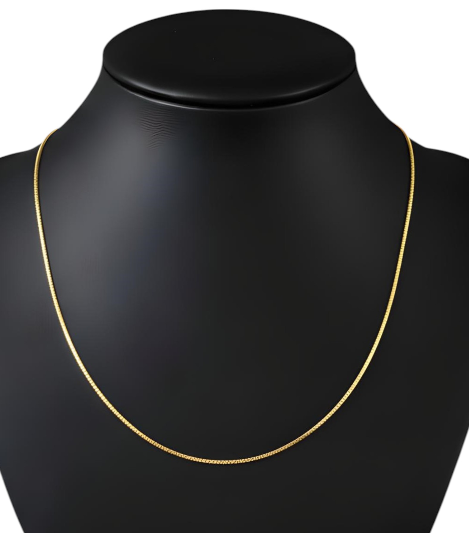 Pure 925 Sterling Silver Elegant Chain Necklace, Color Gold For Women,Girl