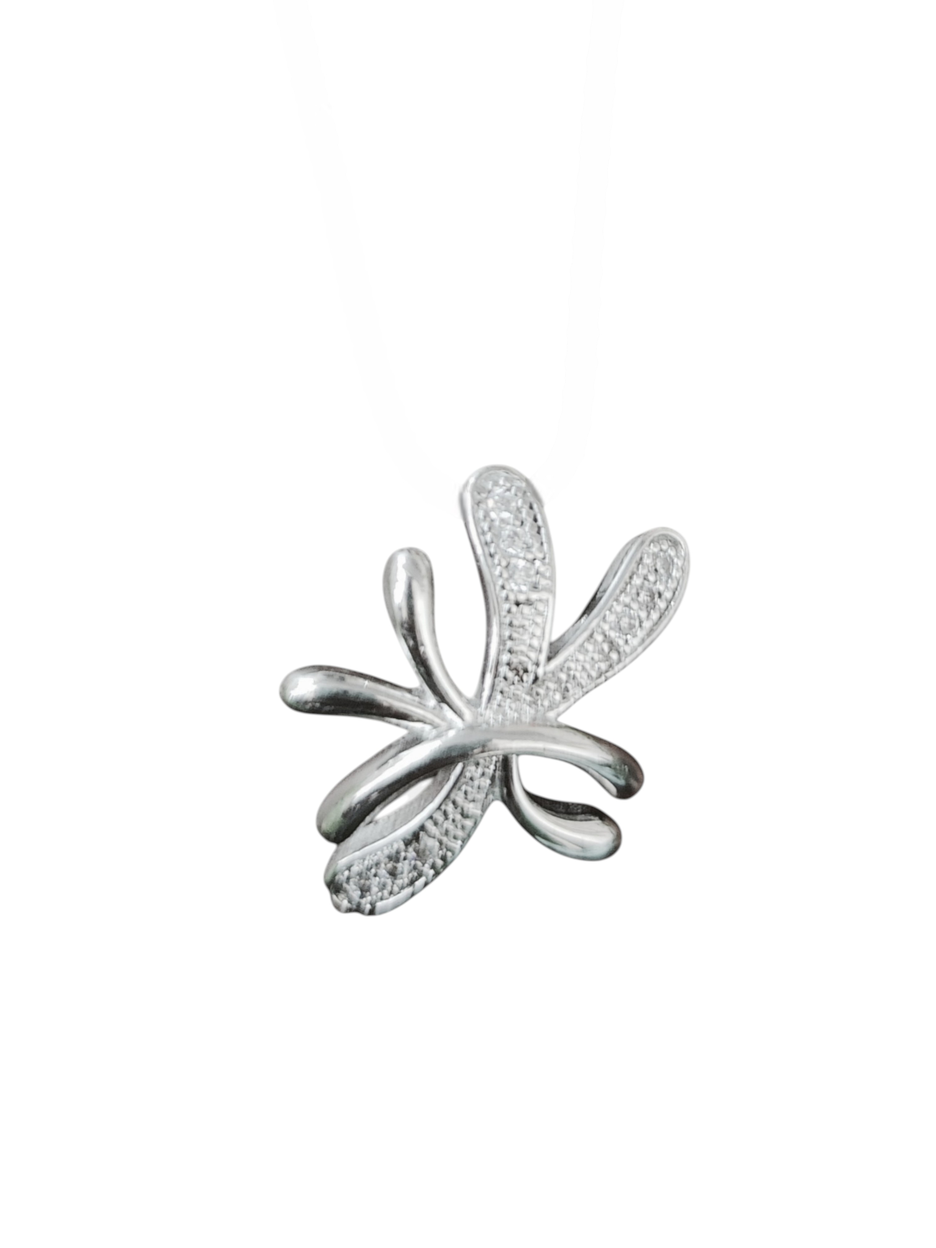 Pure 925 Sterling Silver Abstract Dragonfly Pendant Necklace|Sparkling Cubic Zirconia | For Women,Girls (Pack of 1)