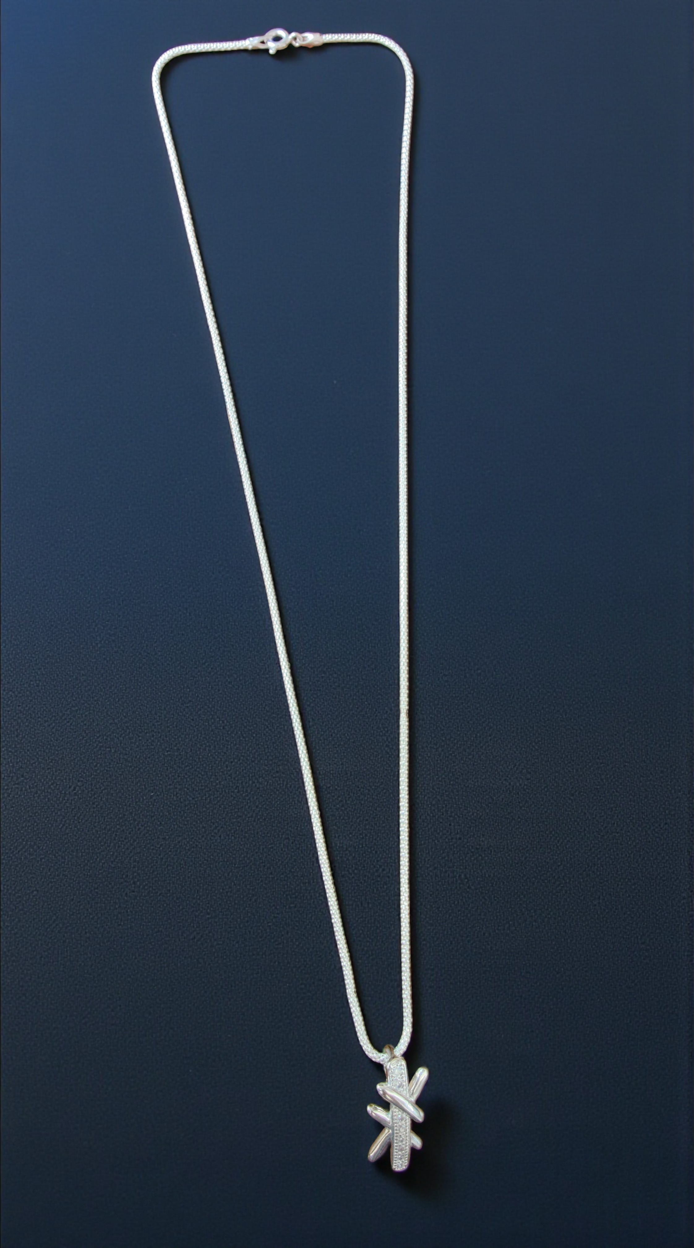 Pure 925 Sterling Silver Abstract Dragonfly Pendant Necklace|Sparkling Cubic Zirconia| For Women,Girls