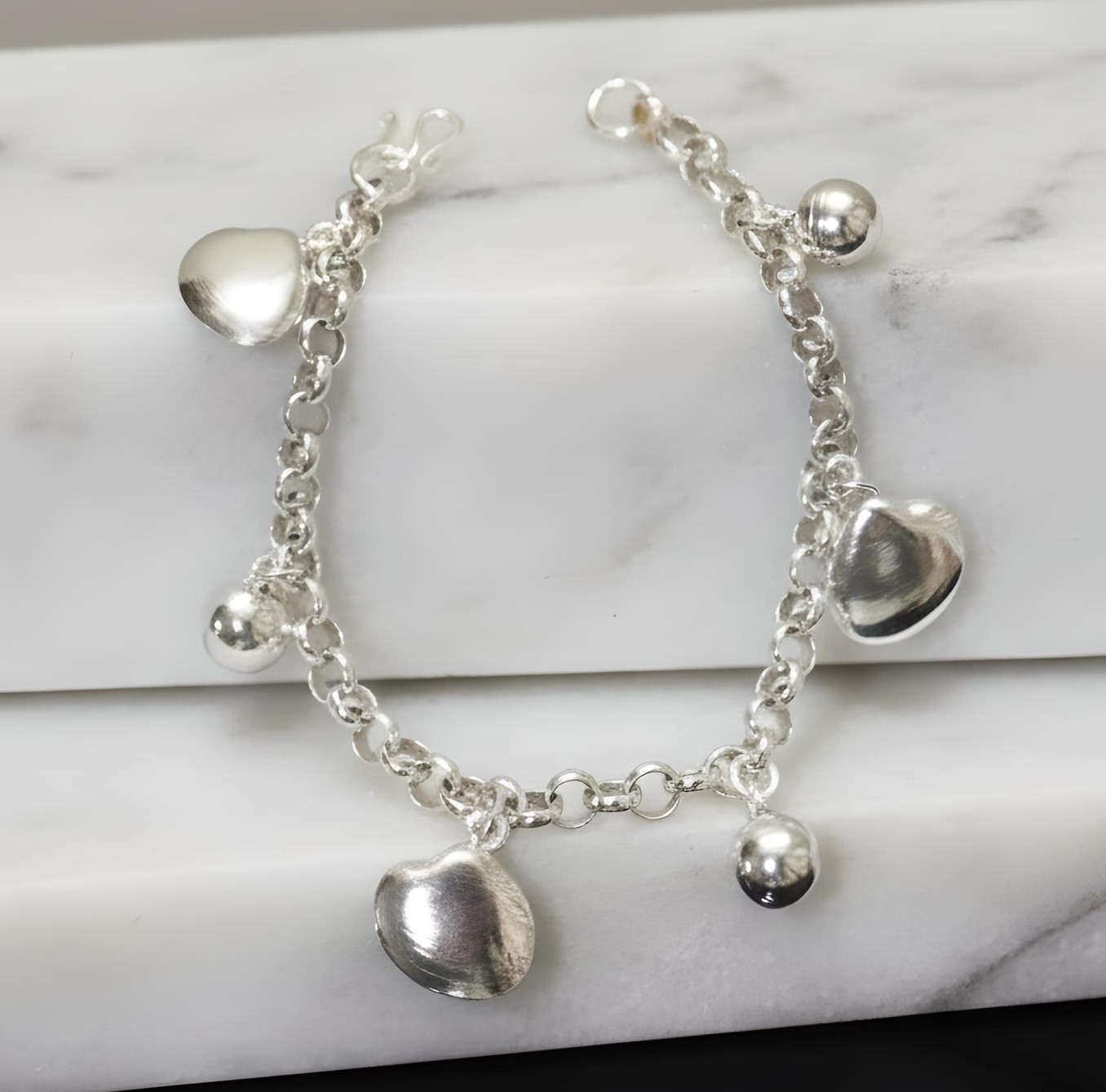 Silver Charm Bracelet
