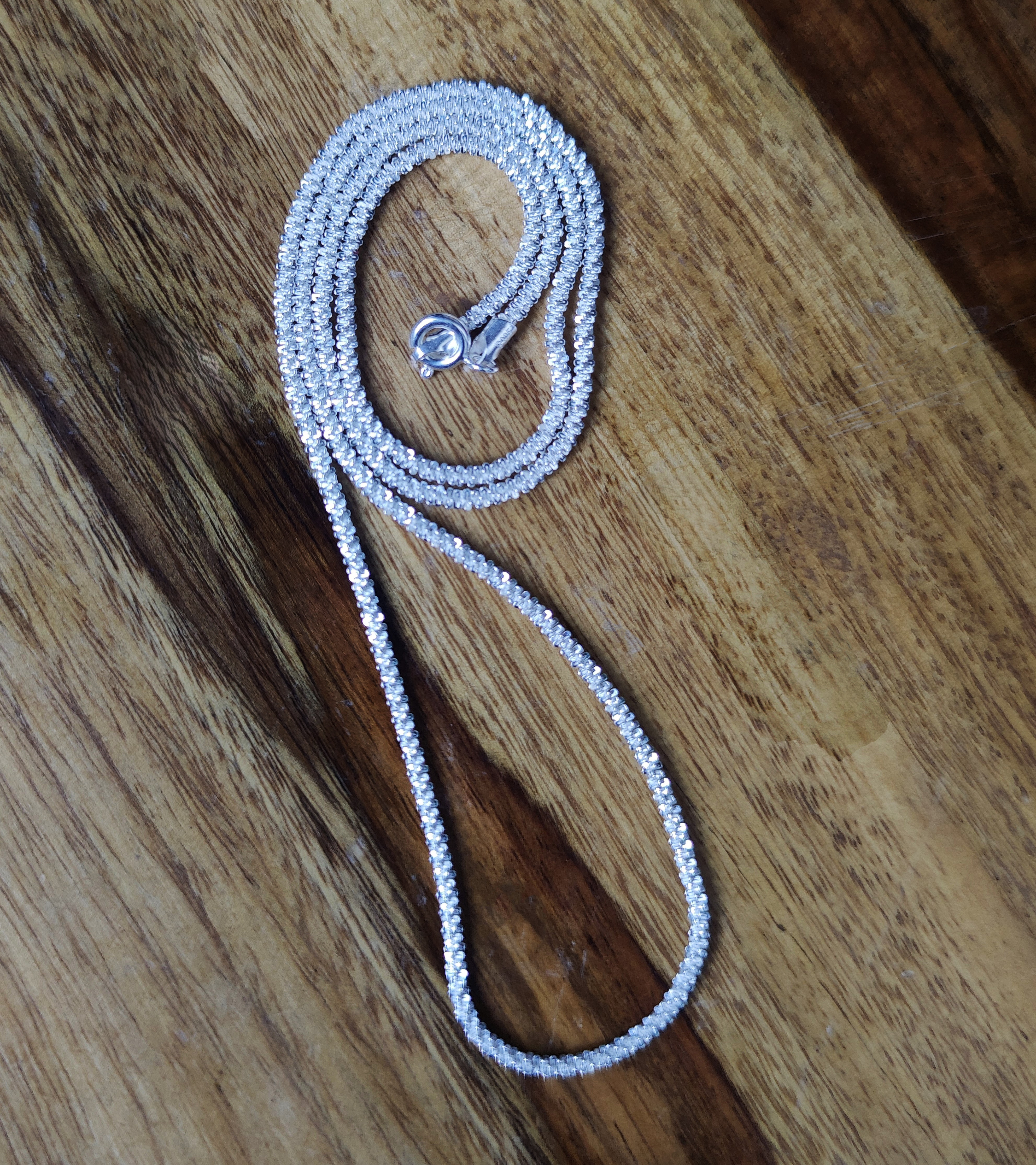 Pure 925 Silver Chain Necklace Gift for Girlfriend Wife Women & Girls,Mens